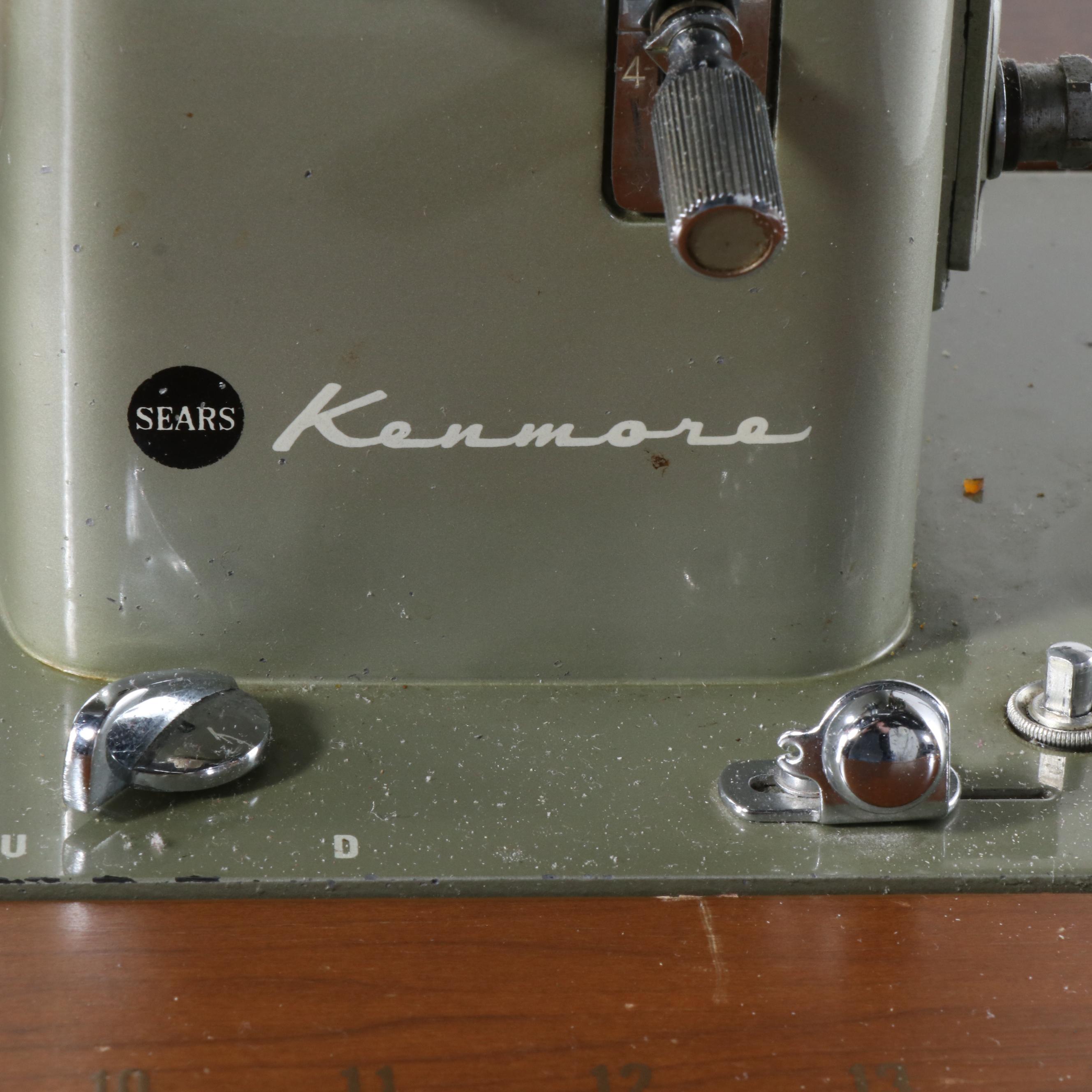 Kenmore Model 1120 Sewing Machine in Federal Style Sewing Table