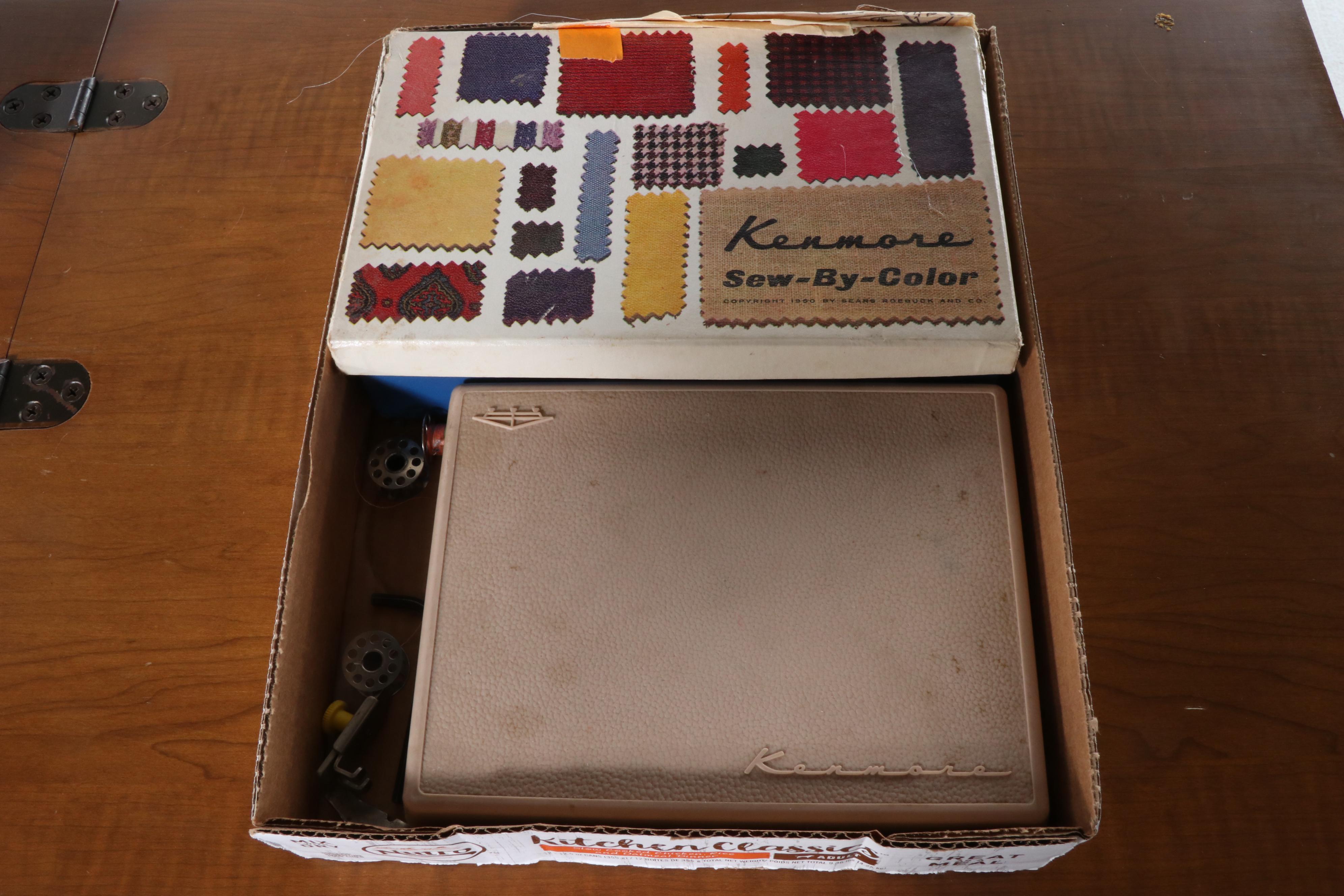 Kenmore Model 1120 Sewing Machine in Federal Style Sewing Table