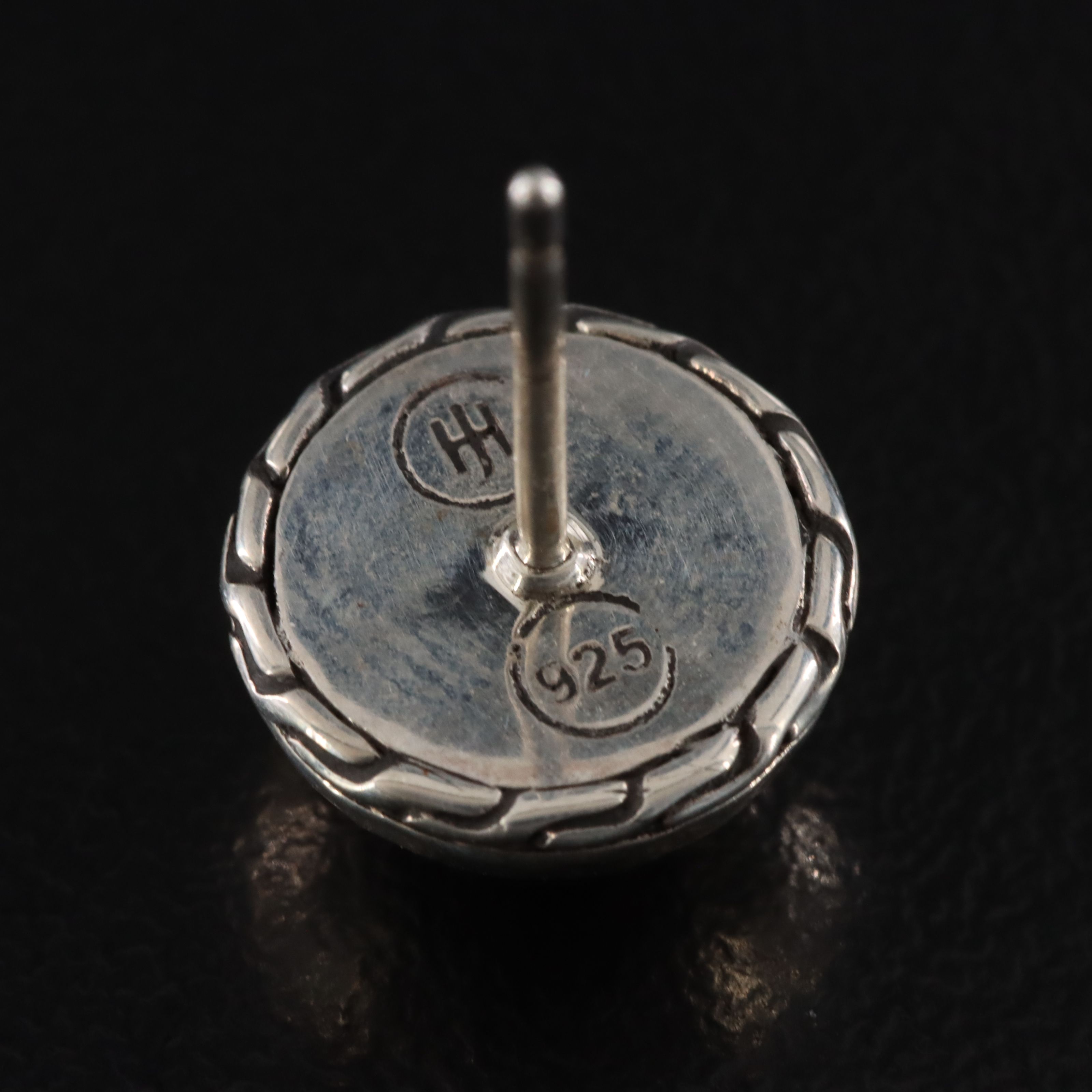 John Hardy Palu Sterling Hammered Dome Earrings