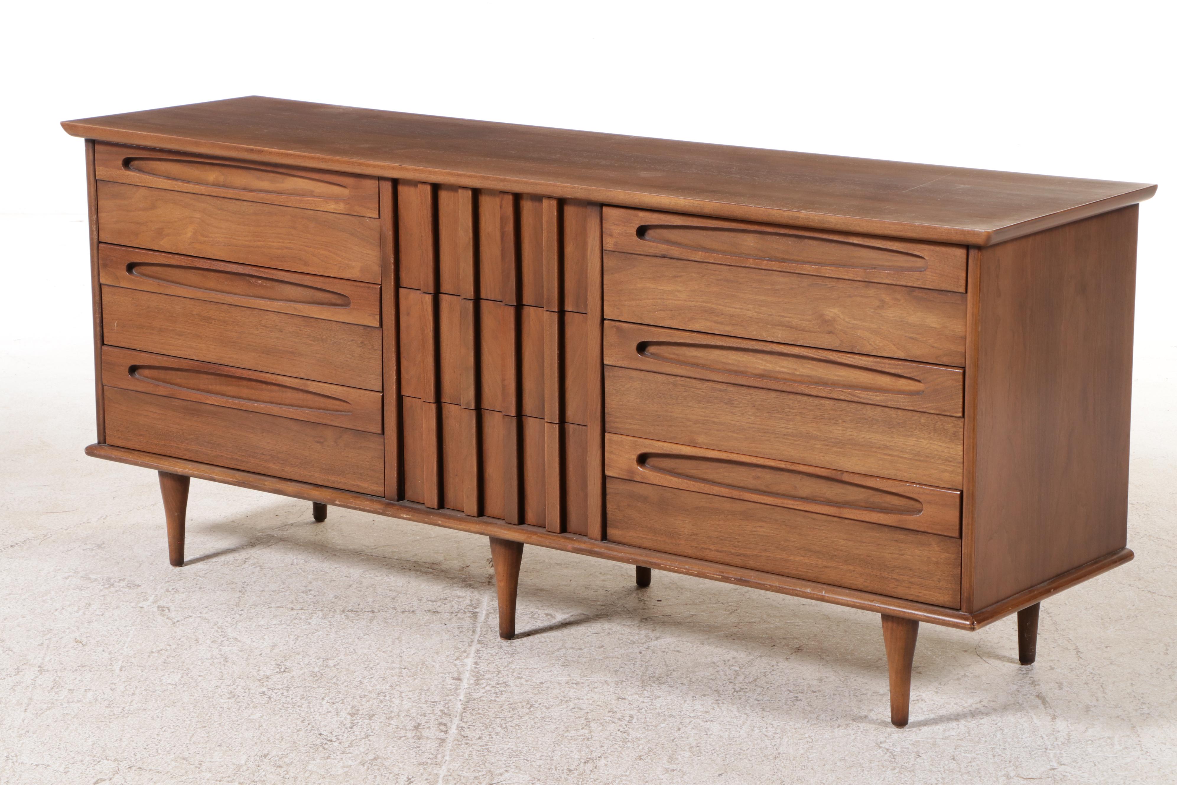 American of Martinsville Mid Century Walnut Dresser