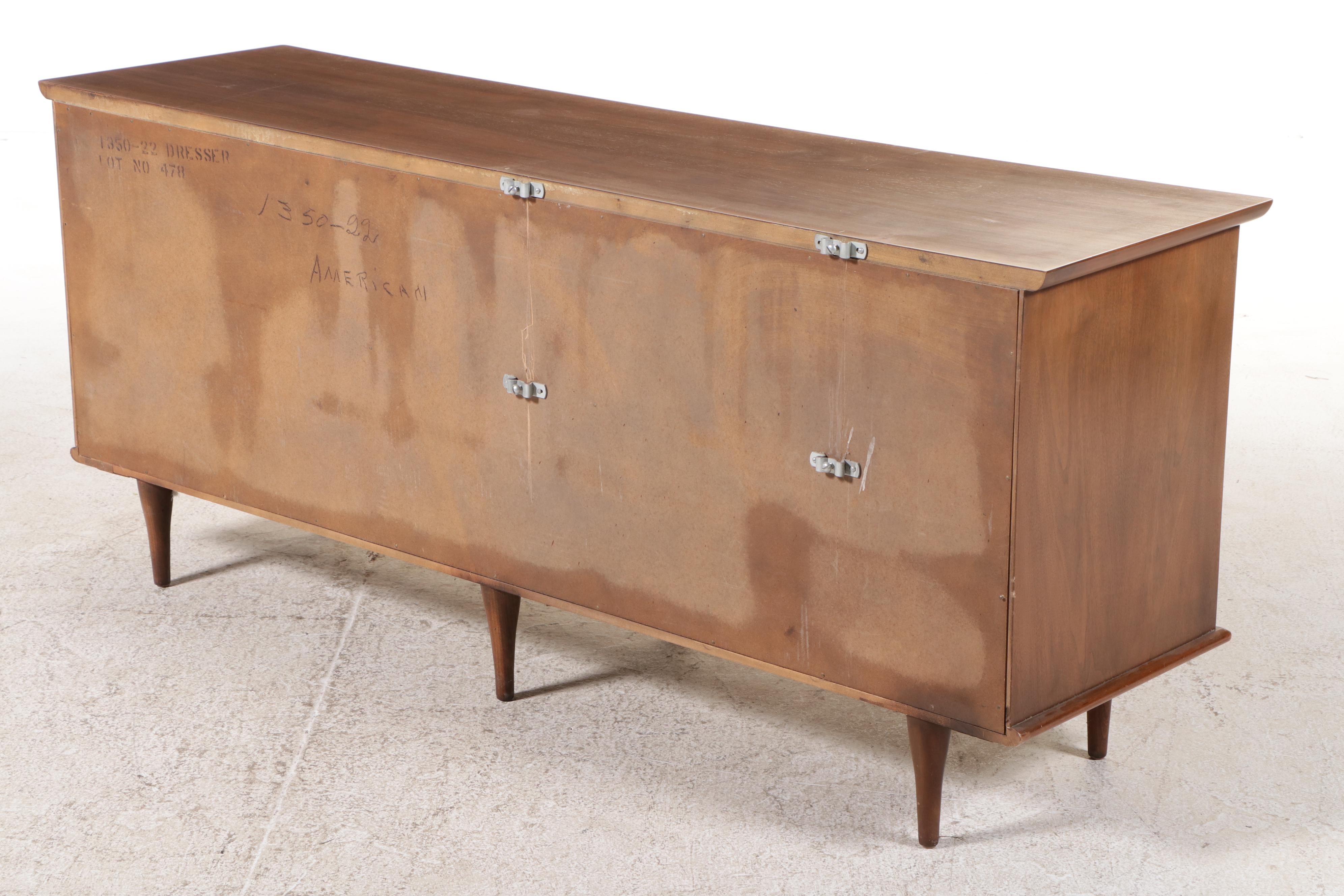 American of Martinsville Mid Century Walnut Dresser