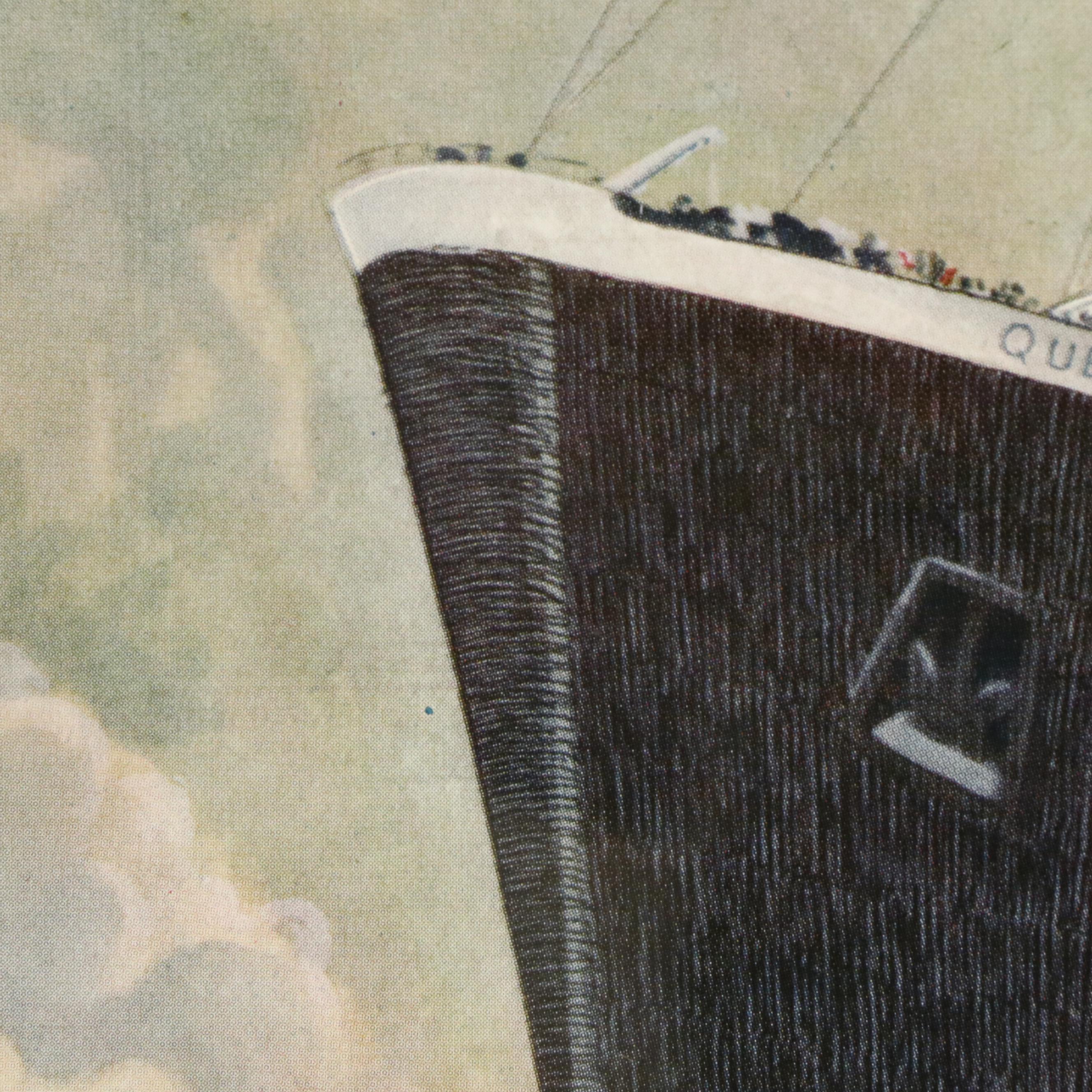 "The Scottish Field" April 1936 Framed Magazine Depicting "Queen Mary"