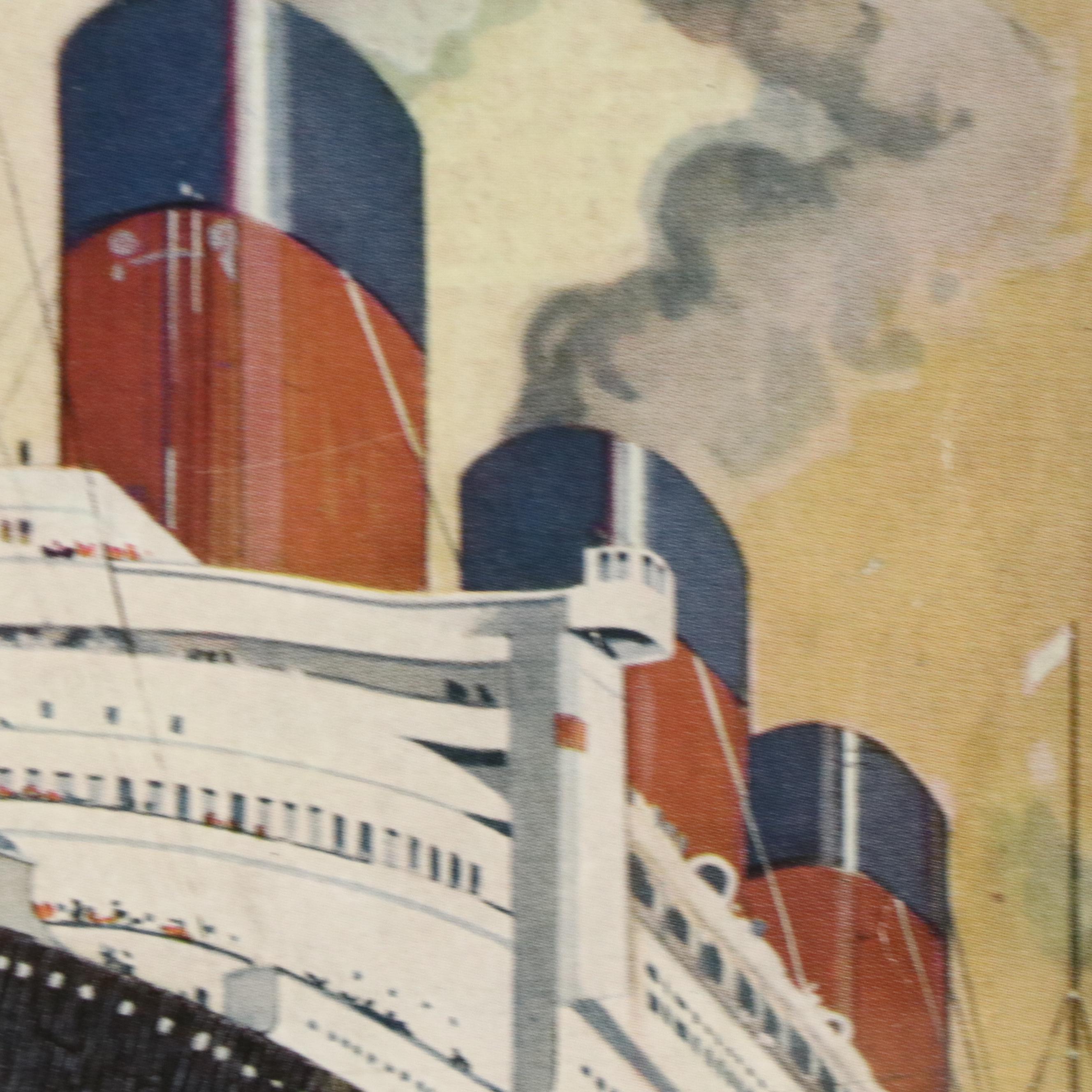 "The Scottish Field" April 1936 Framed Magazine Depicting "Queen Mary"