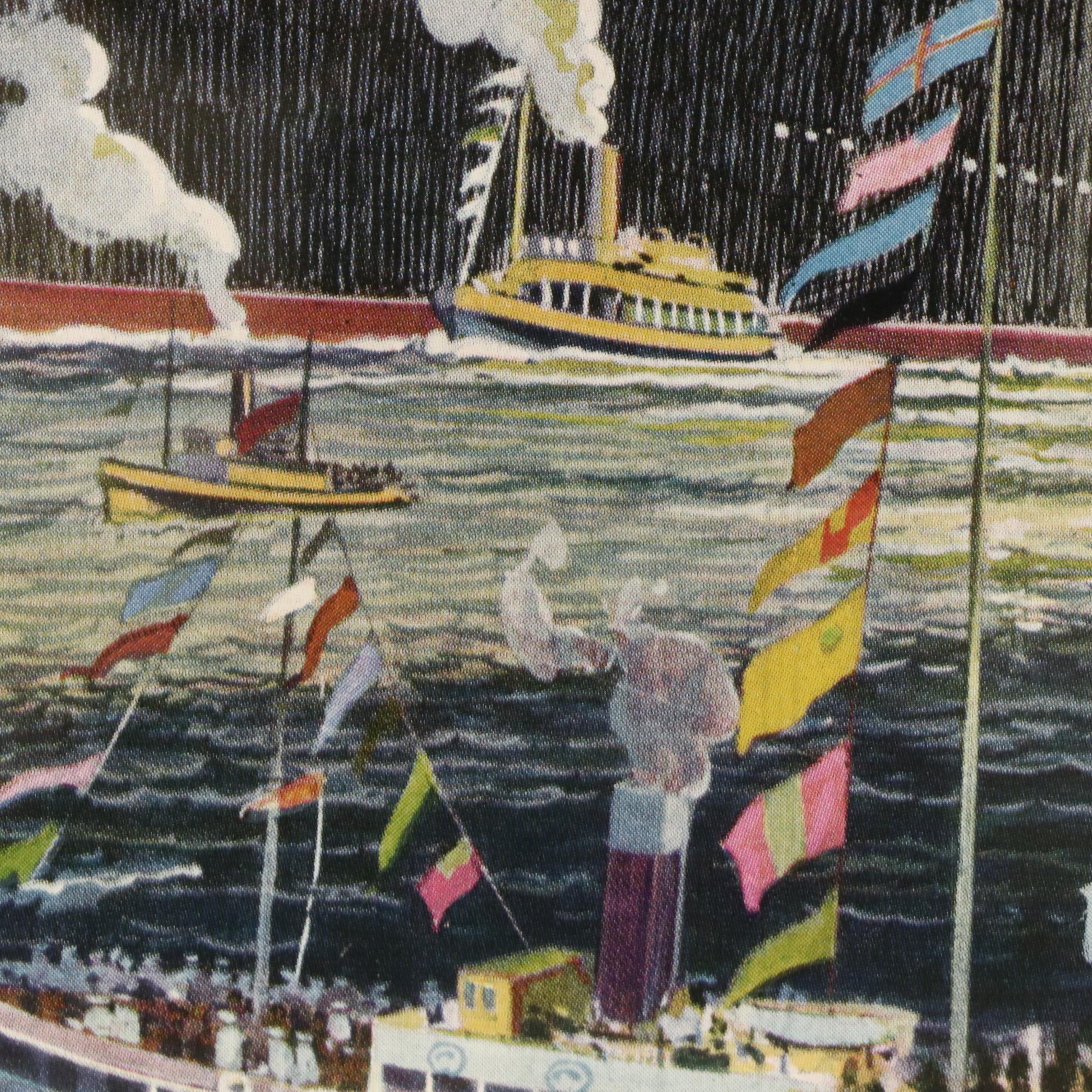 "The Scottish Field" April 1936 Framed Magazine Depicting "Queen Mary"