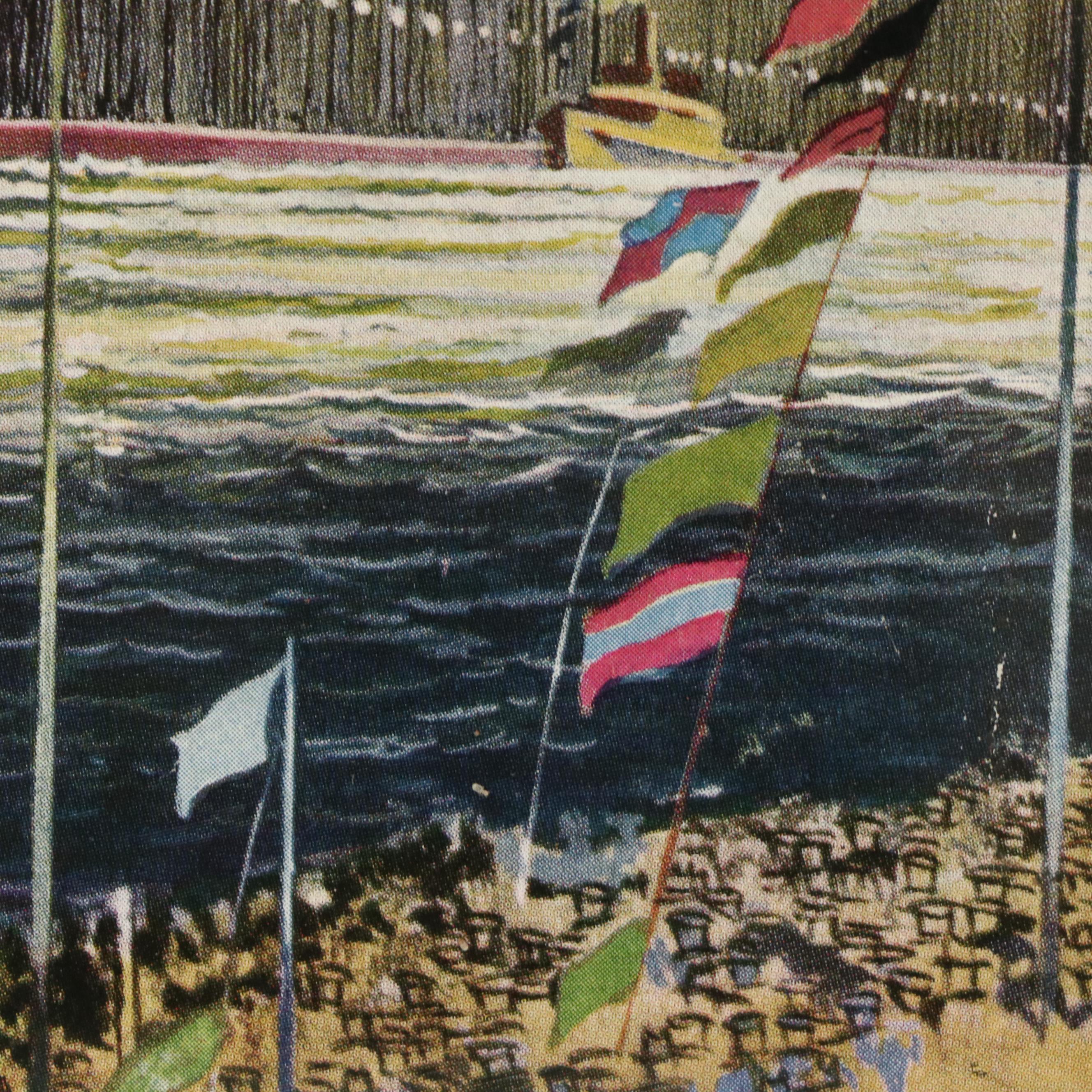 "The Scottish Field" April 1936 Framed Magazine Depicting "Queen Mary"