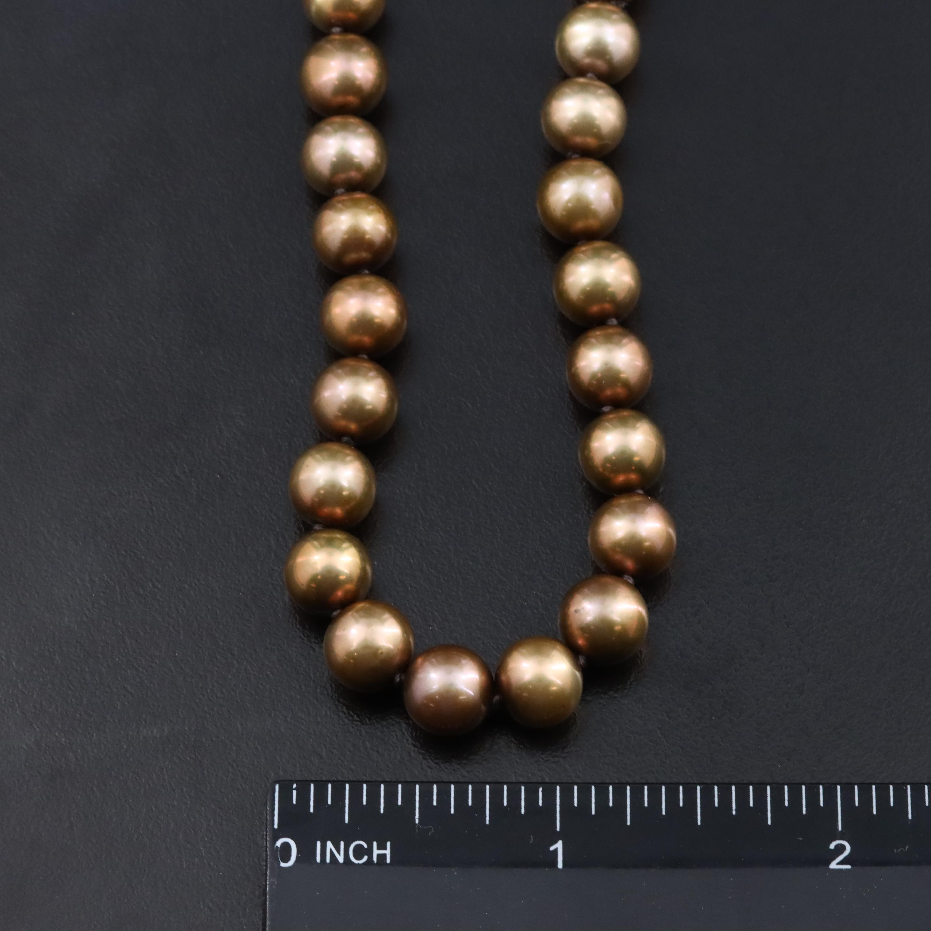 Pearl Necklace with 14K Clasp