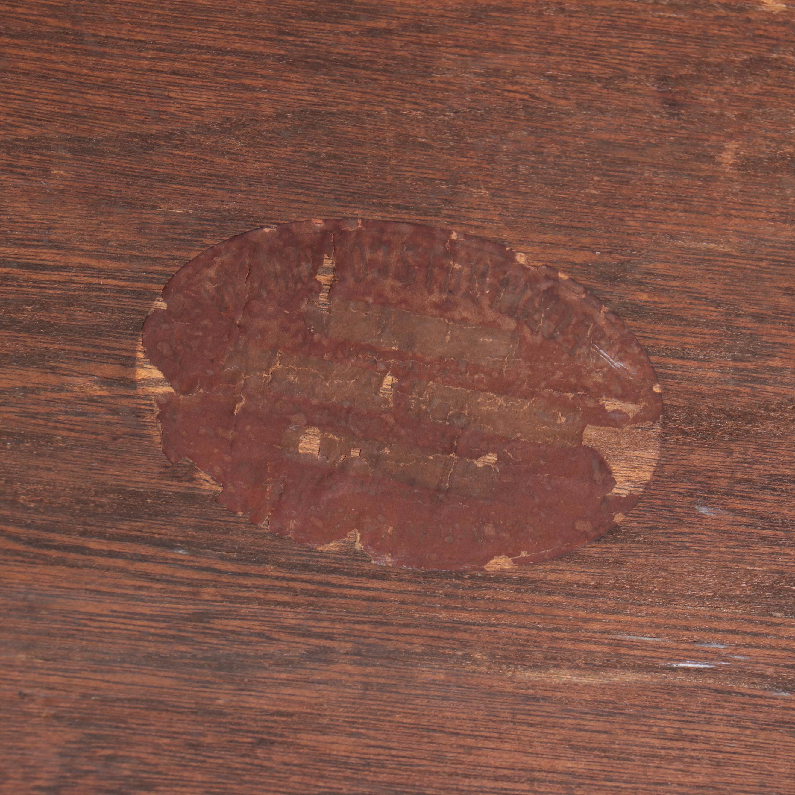 Arts & Crafts Oak Fall Front Desk