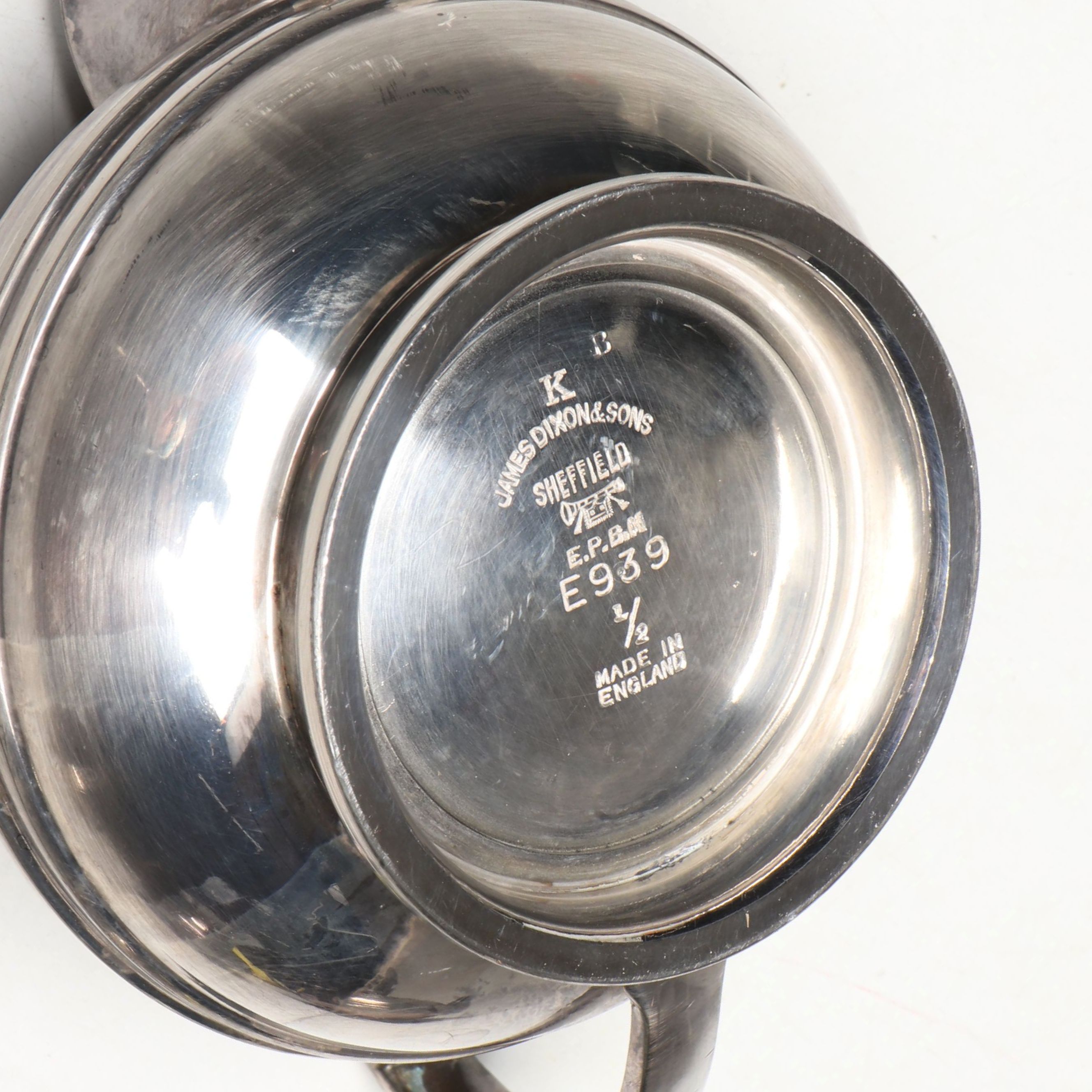 James Dixion & Sons English Silver Plate Art Deco Style Tea and Coffee Set