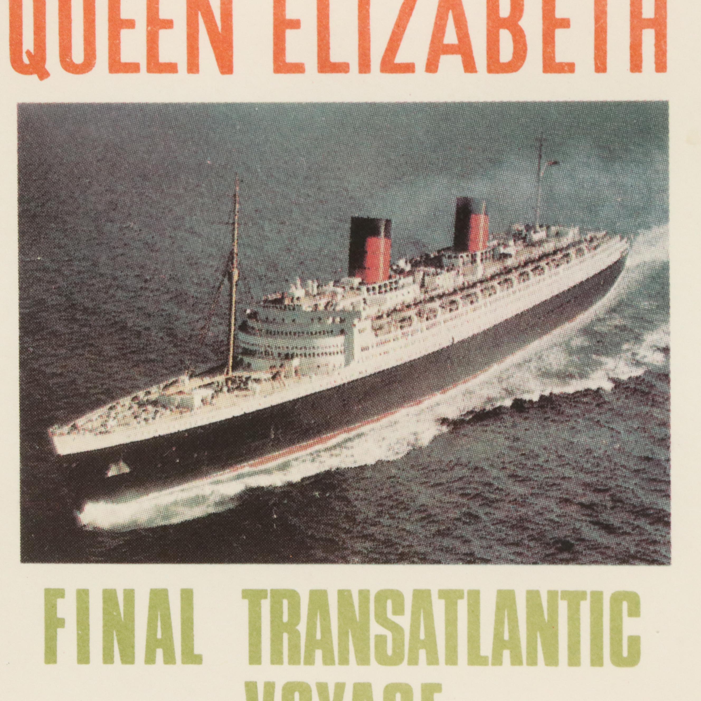R.M.S. Queen Elizabeth Commemorative Covers, Cunard 125th Poster, More