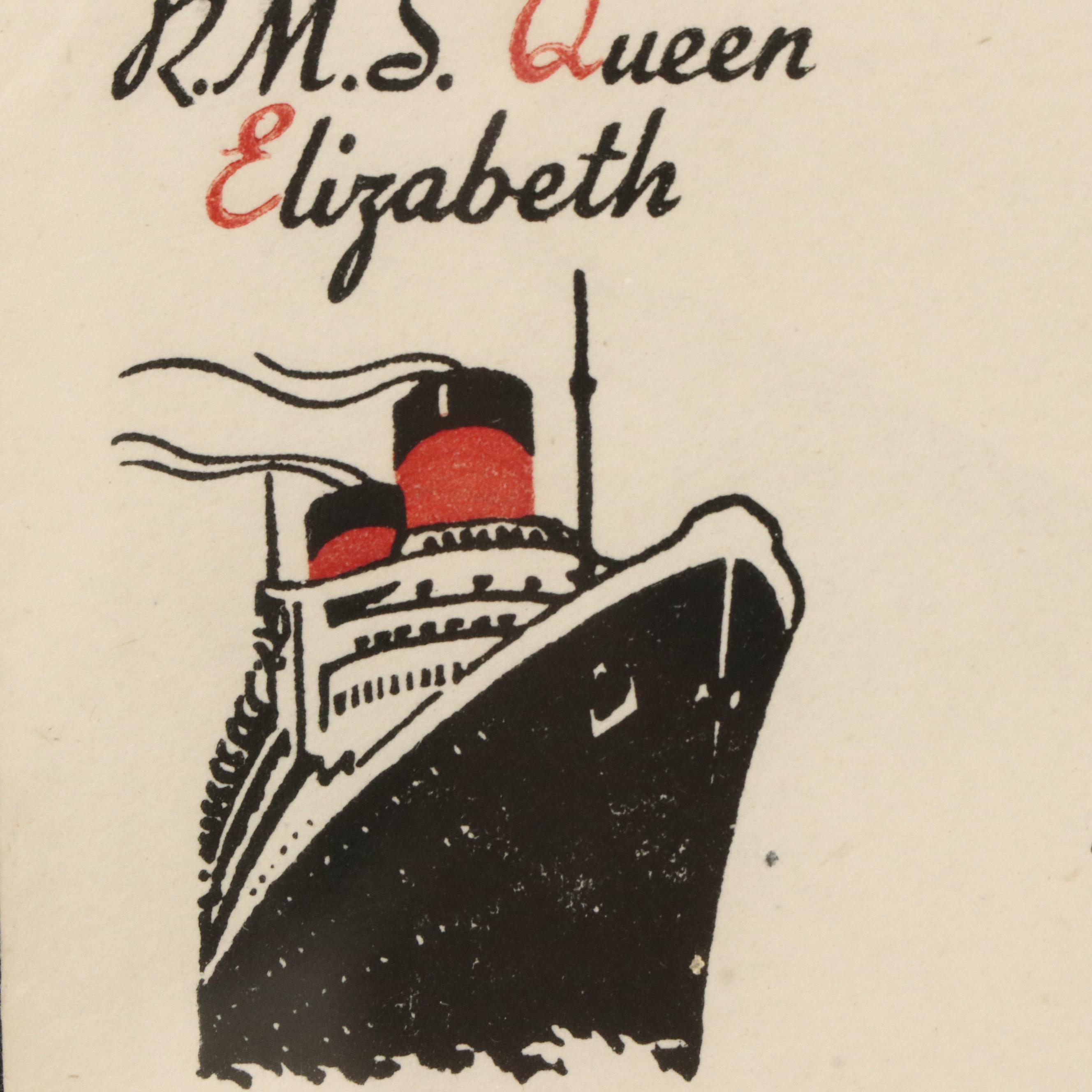 R.M.S. Queen Elizabeth Commemorative Covers, Cunard 125th Poster, More