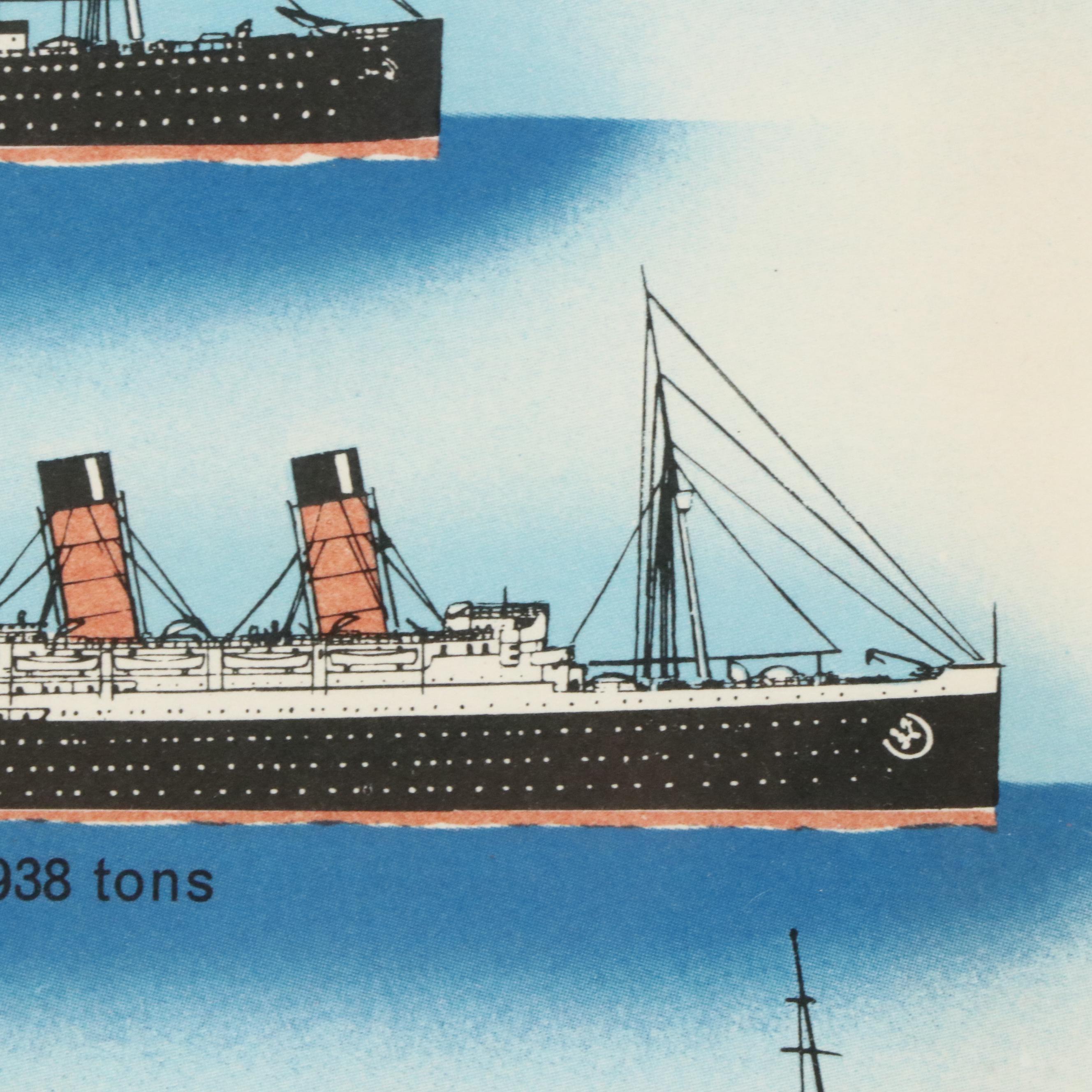 R.M.S. Queen Elizabeth Commemorative Covers, Cunard 125th Poster, More