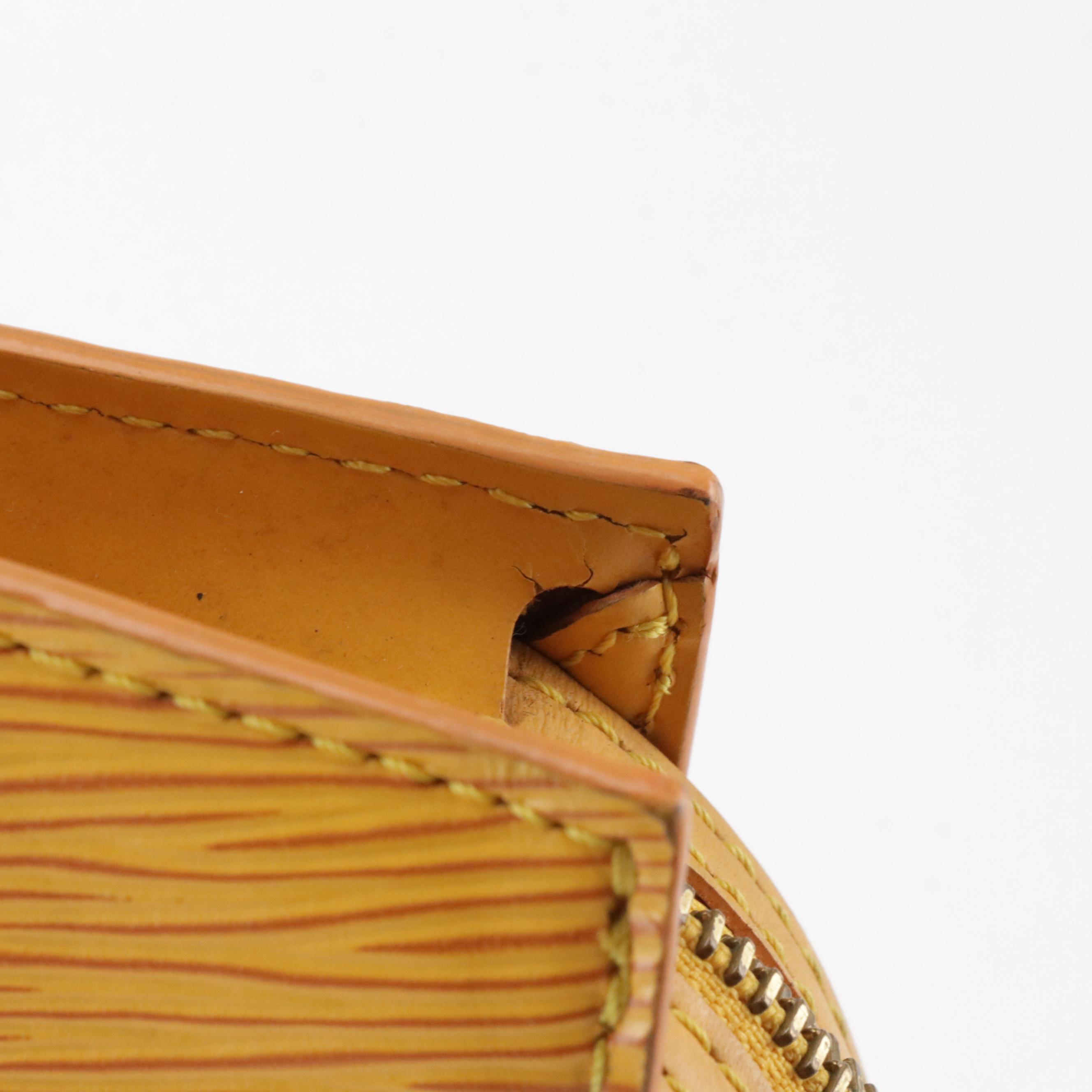 Louis Vuitton Saint Jacques PM Handbag in Tassil Yellow Epi Leather