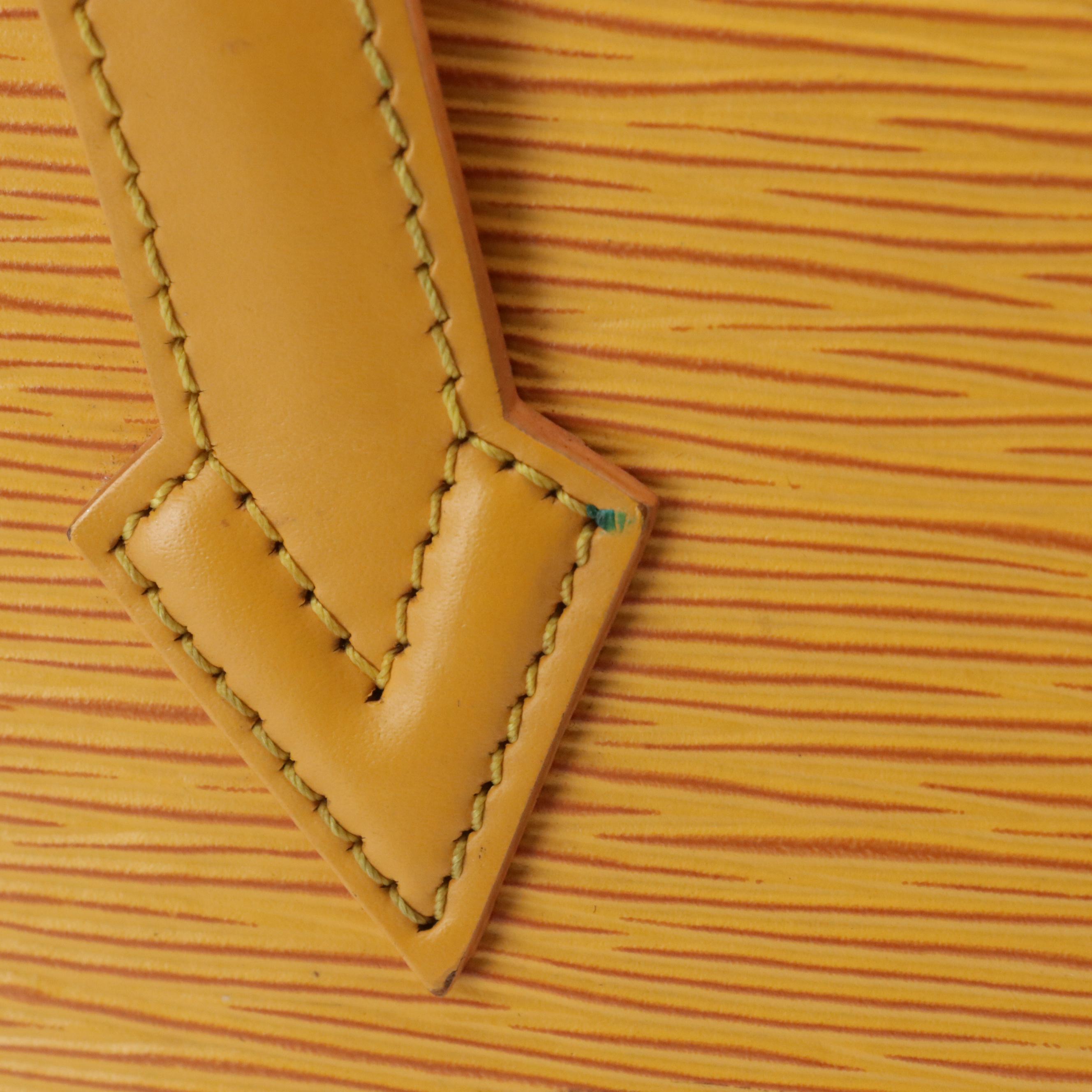 Louis Vuitton Saint Jacques PM Handbag in Tassil Yellow Epi Leather