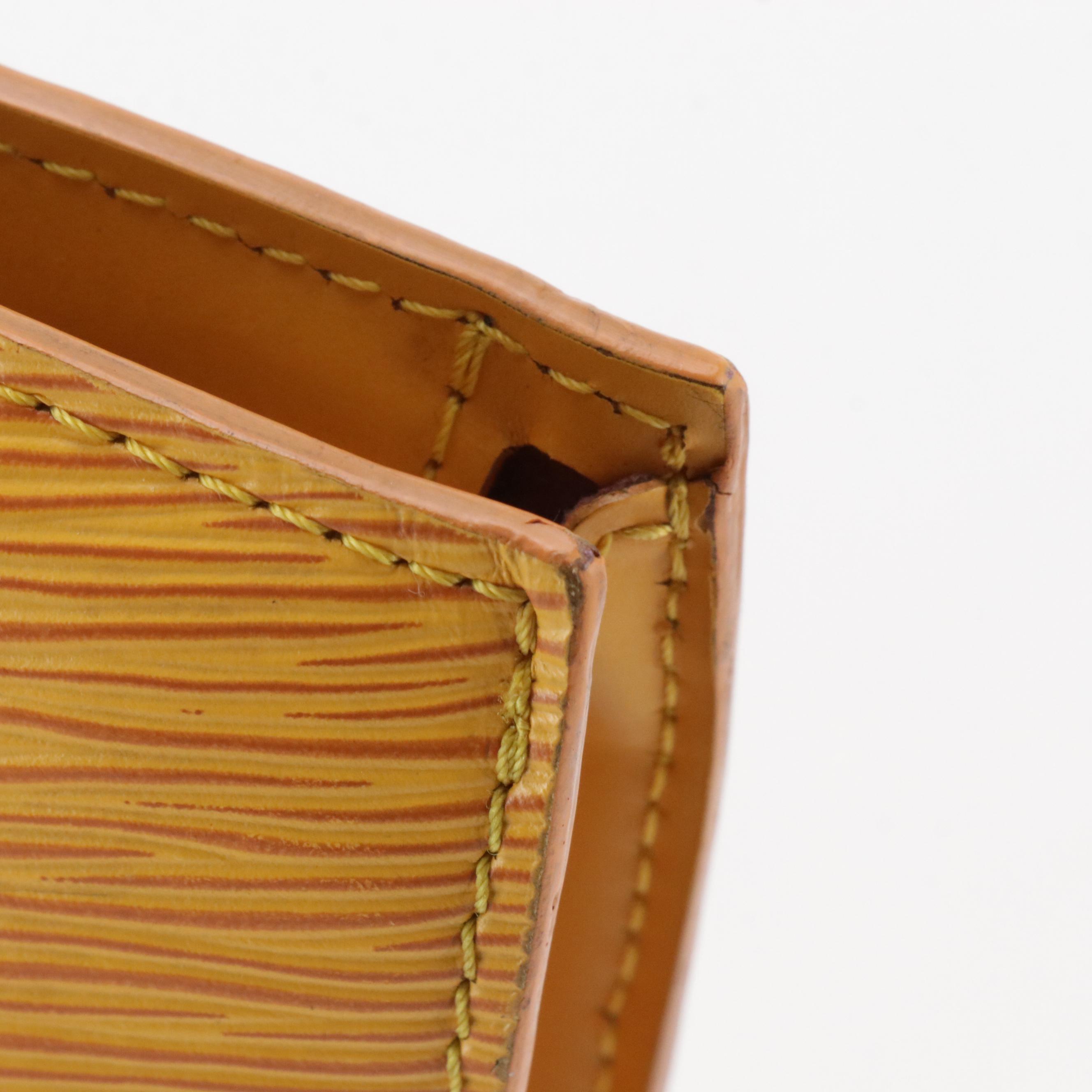 Louis Vuitton Saint Jacques PM Handbag in Tassil Yellow Epi Leather