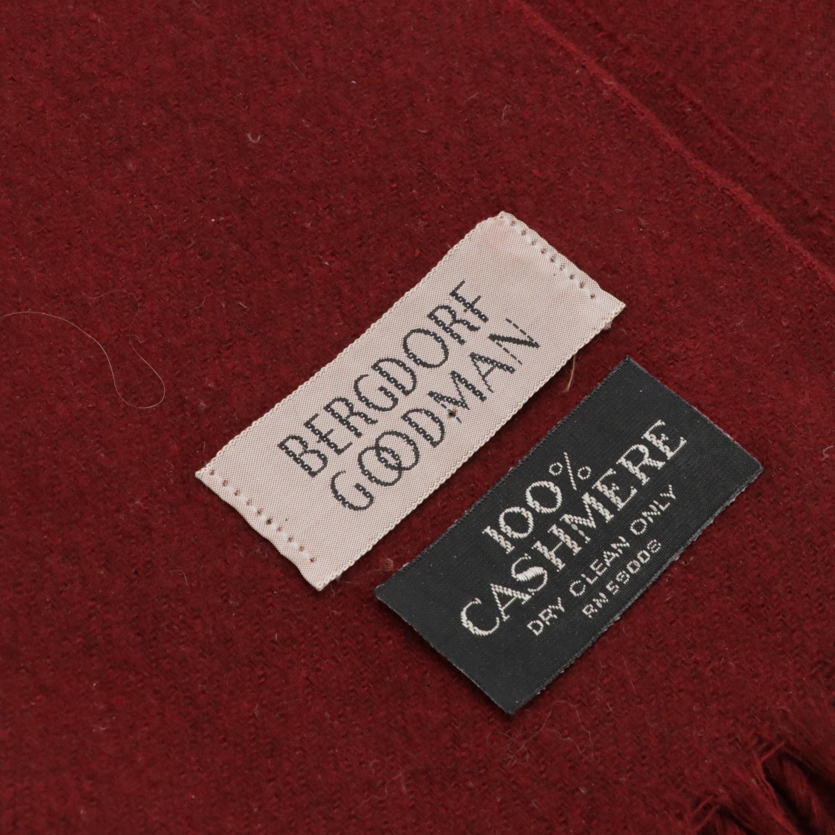 The Scotch House Cashmere/Wool Tartan Plaid Scarf & Bergdorf Goodman Scarf