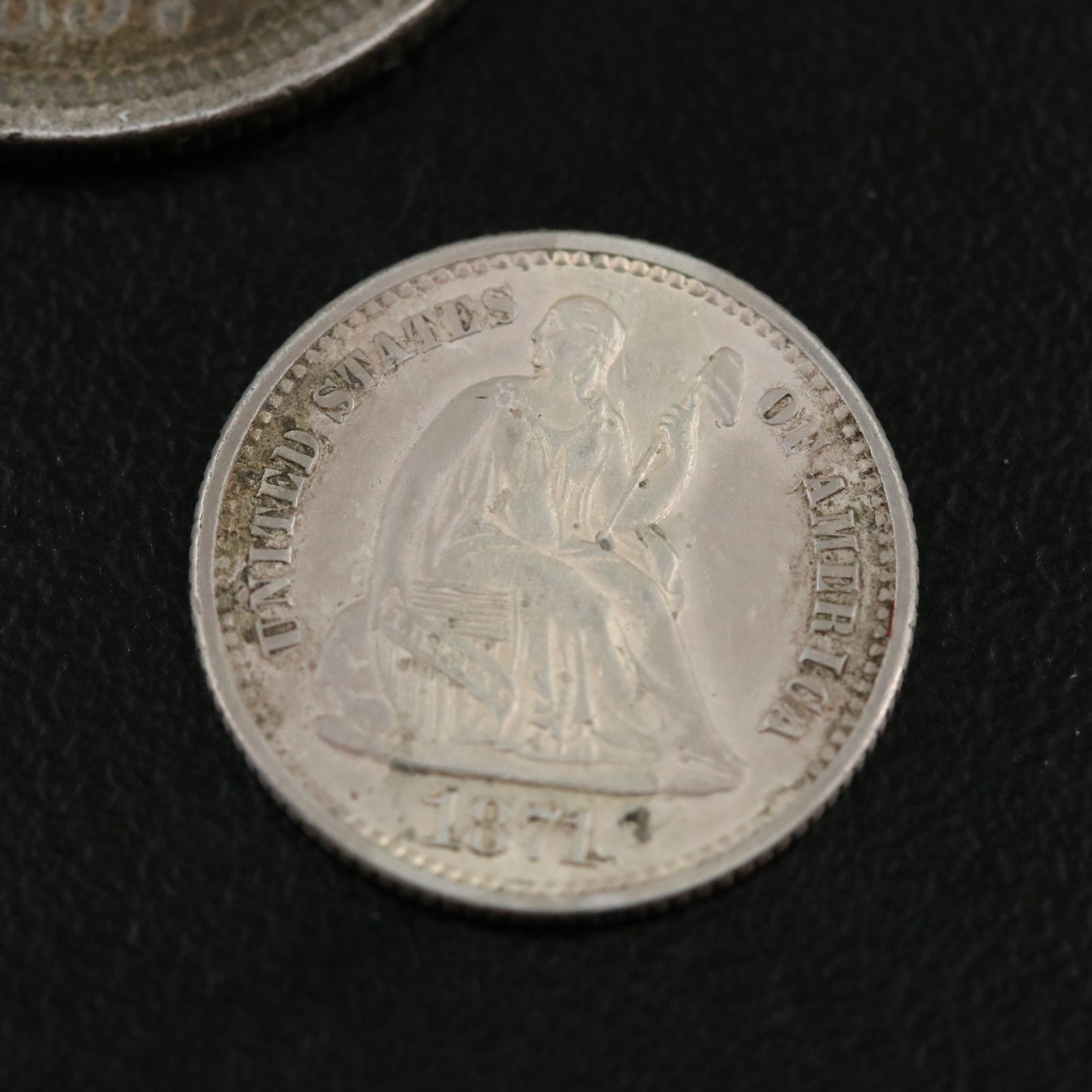 Three Different Seated Liberty Silver U.S. Coins