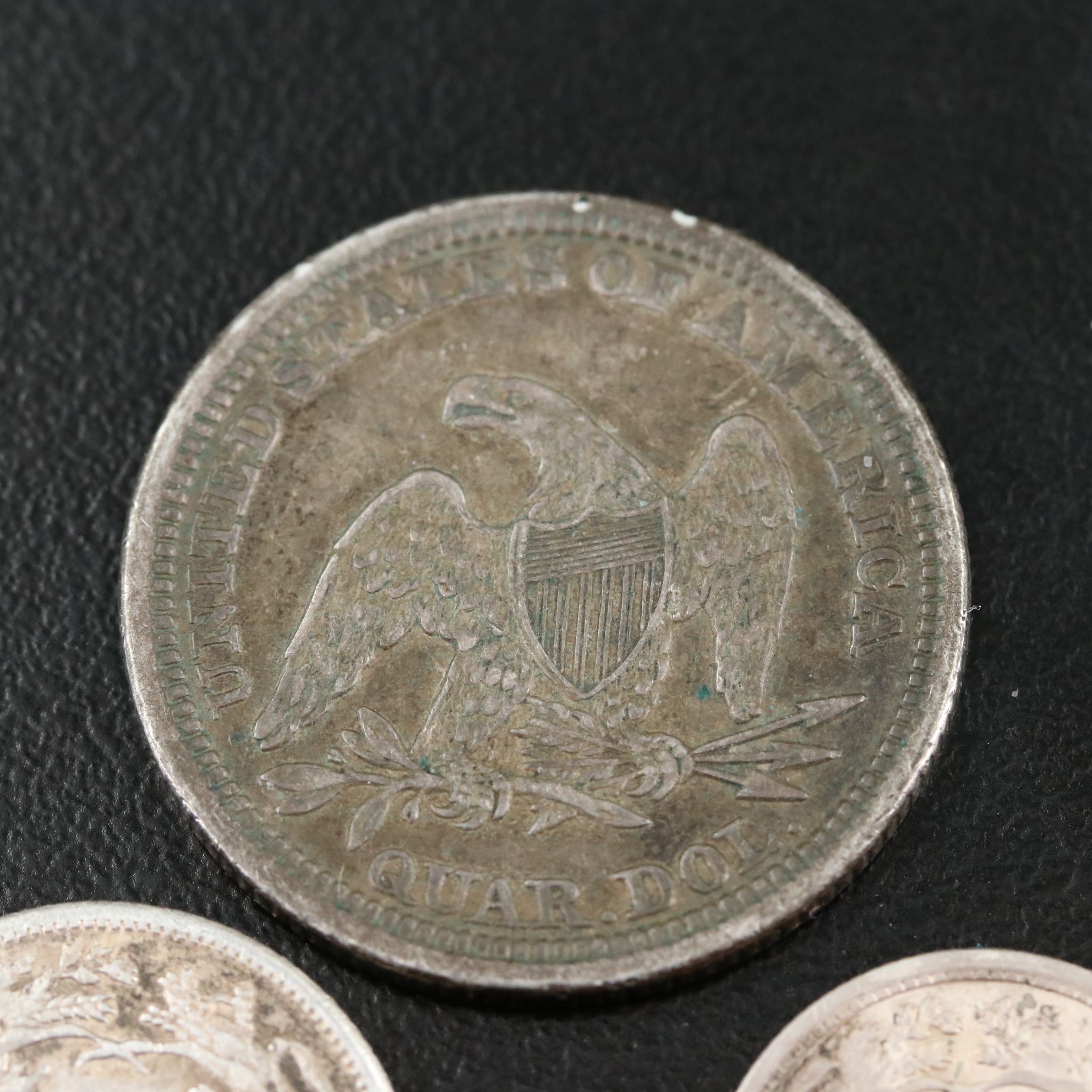 Three Different Seated Liberty Silver U.S. Coins
