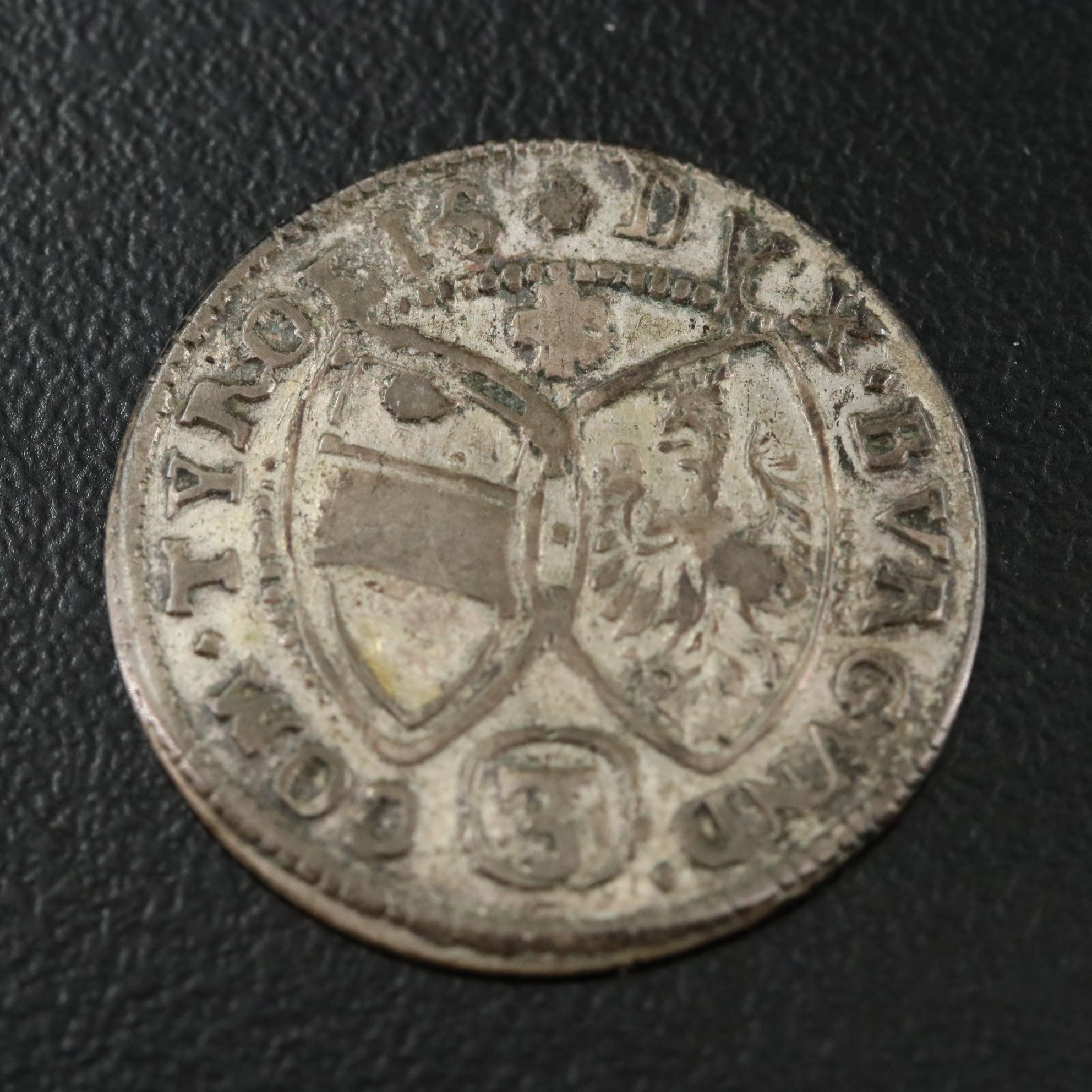 1642 Austria Tryol Three Kreuzer Struck for Ferdinand Karl