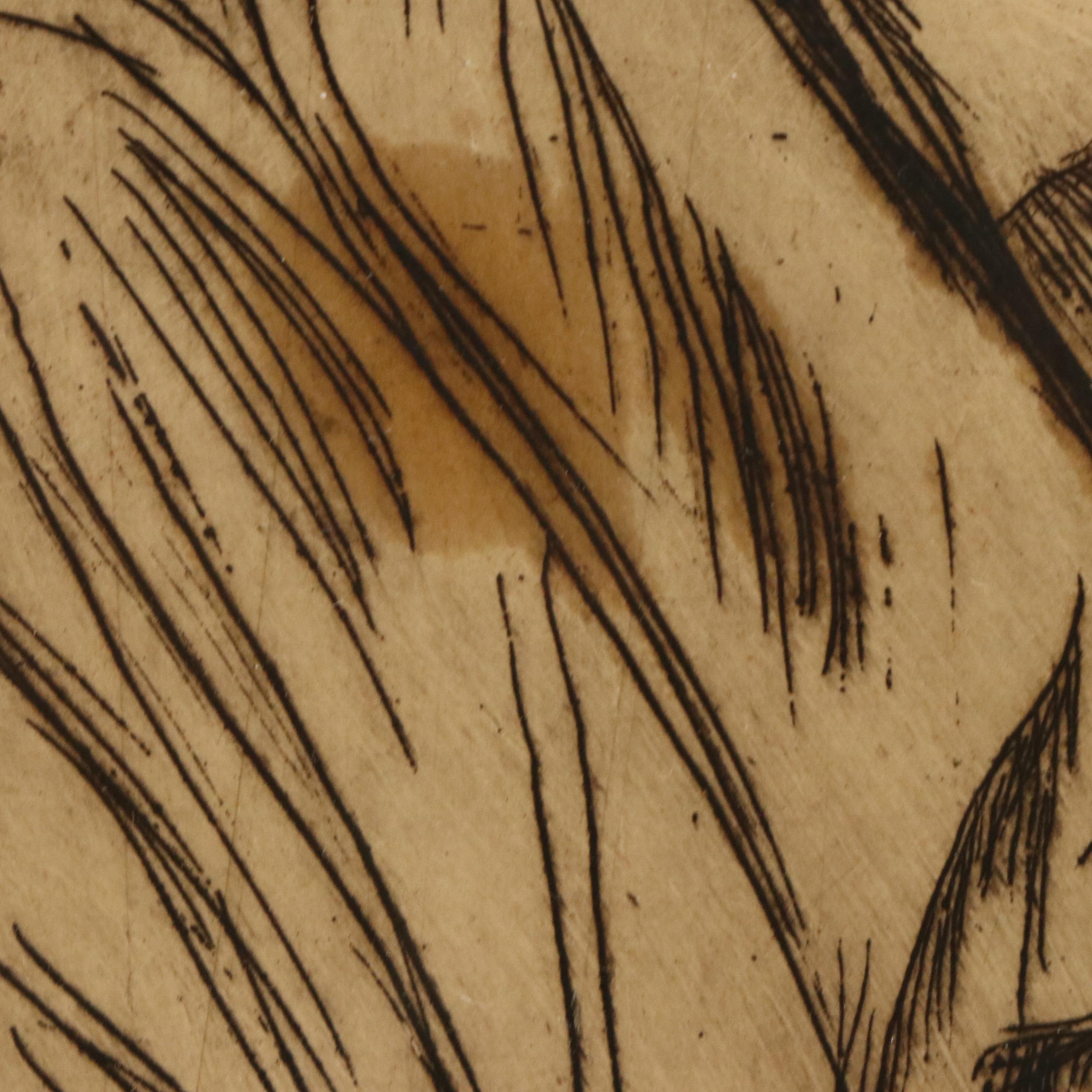 David Rosenthal Etching "Beethoven," Early 20th Century