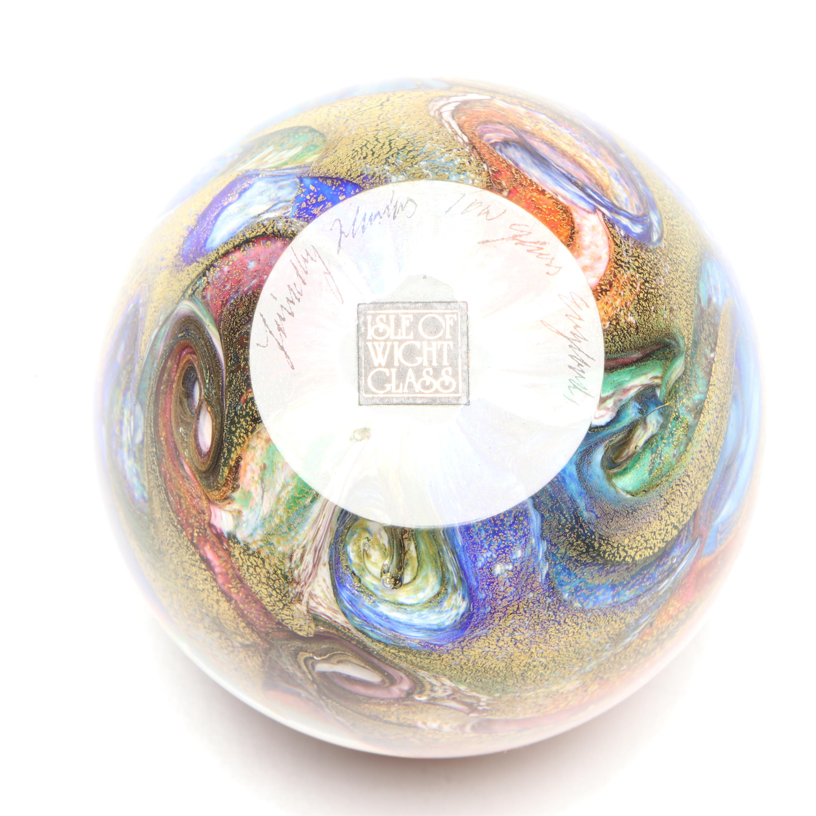 Isle of Wight Studio Glass Helix Paperweight, Soda Bubble Bowl, More