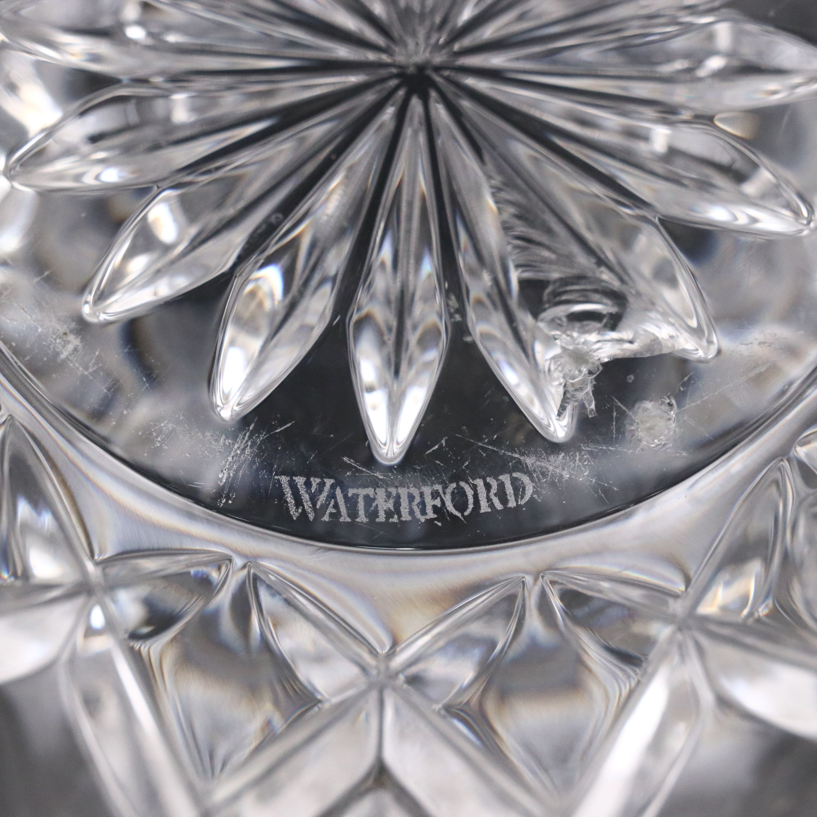 Waterford "Eastbridge"and  Marquis "Sparkle" Vases with Fostoria Cake Server