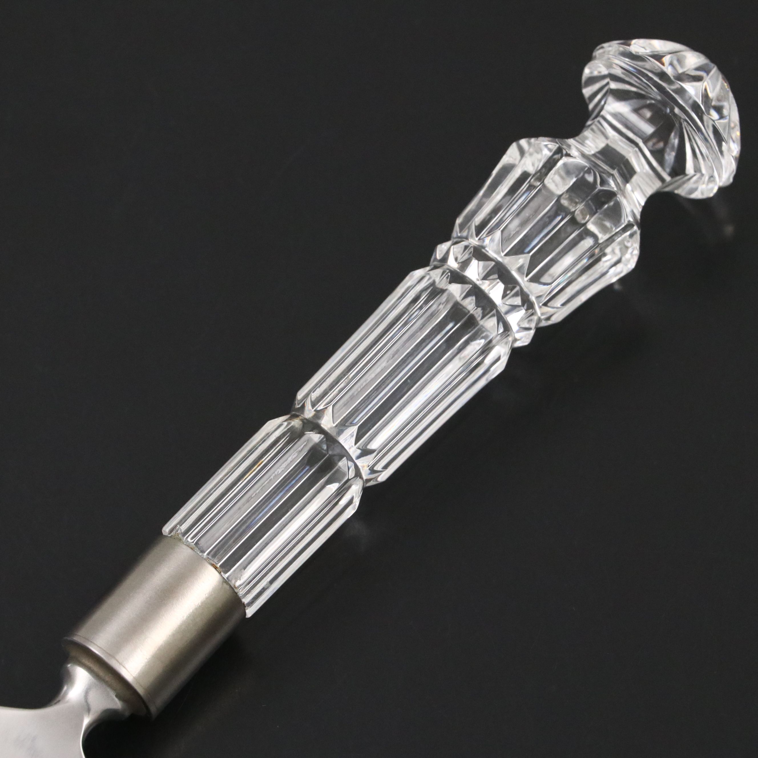 Waterford "Eastbridge"and  Marquis "Sparkle" Vases with Fostoria Cake Server