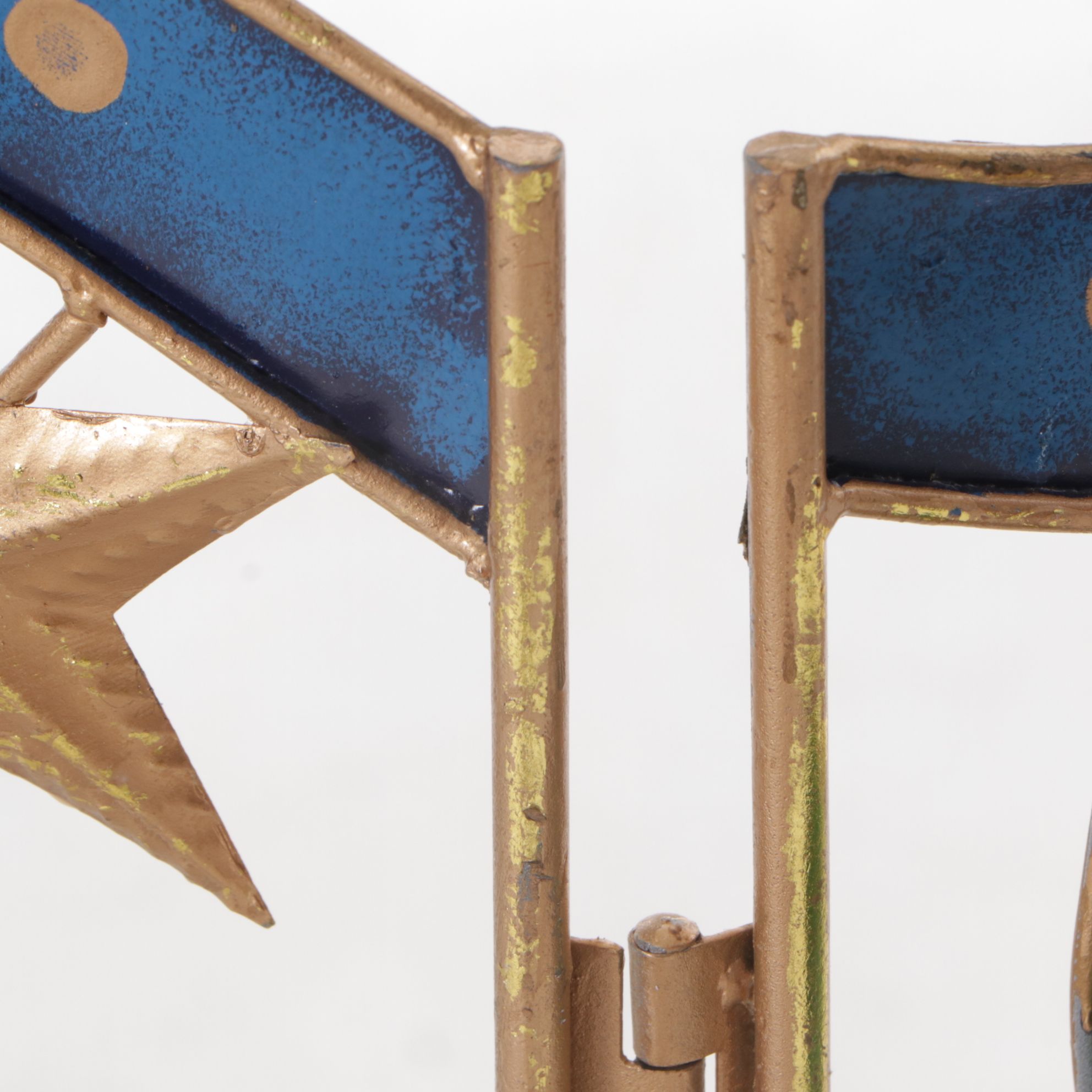 Santa Claus Three-Panel Folding Screen