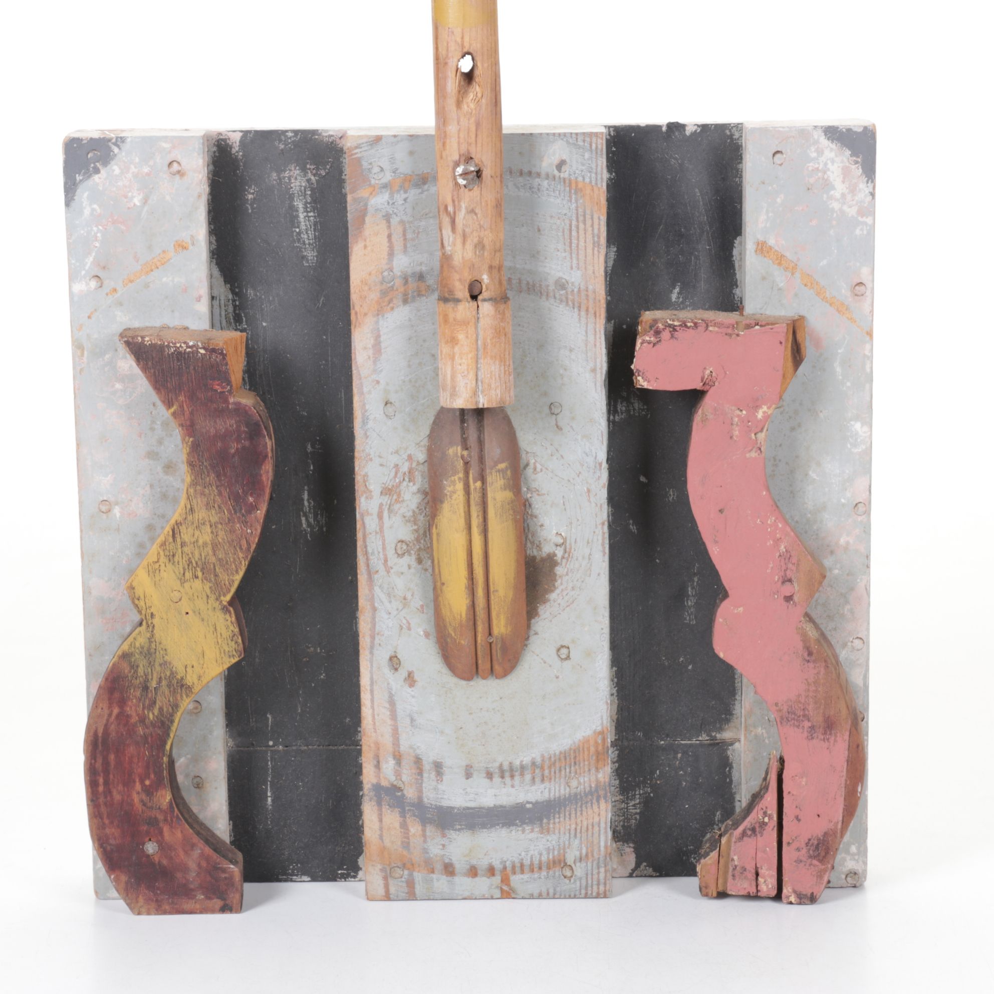 Daniel Work "Instrument" Wooden Sculpture, 1993