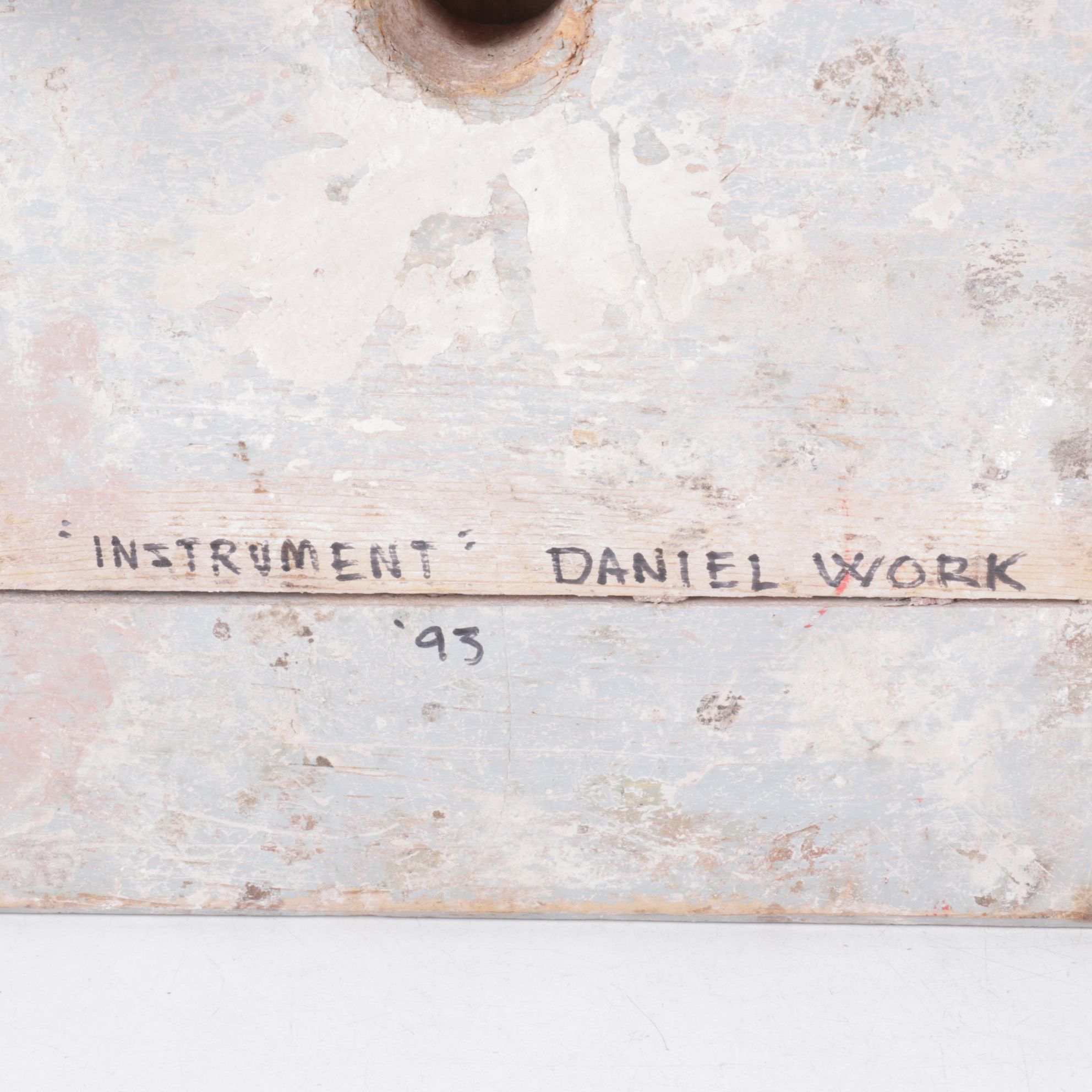 Daniel Work "Instrument" Wooden Sculpture, 1993
