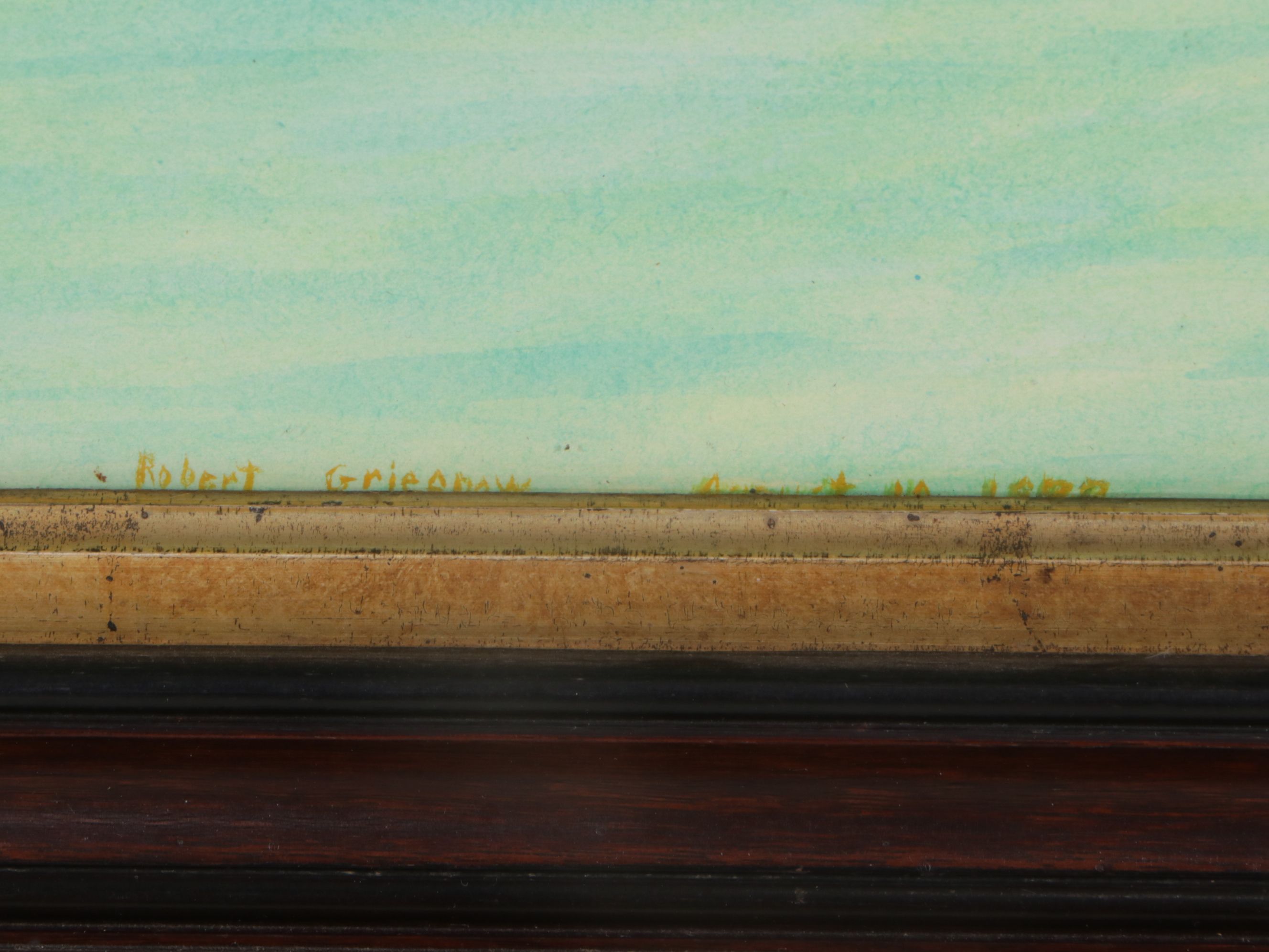 Robert Griefnow Watercolor Painting "La Azora", 1972