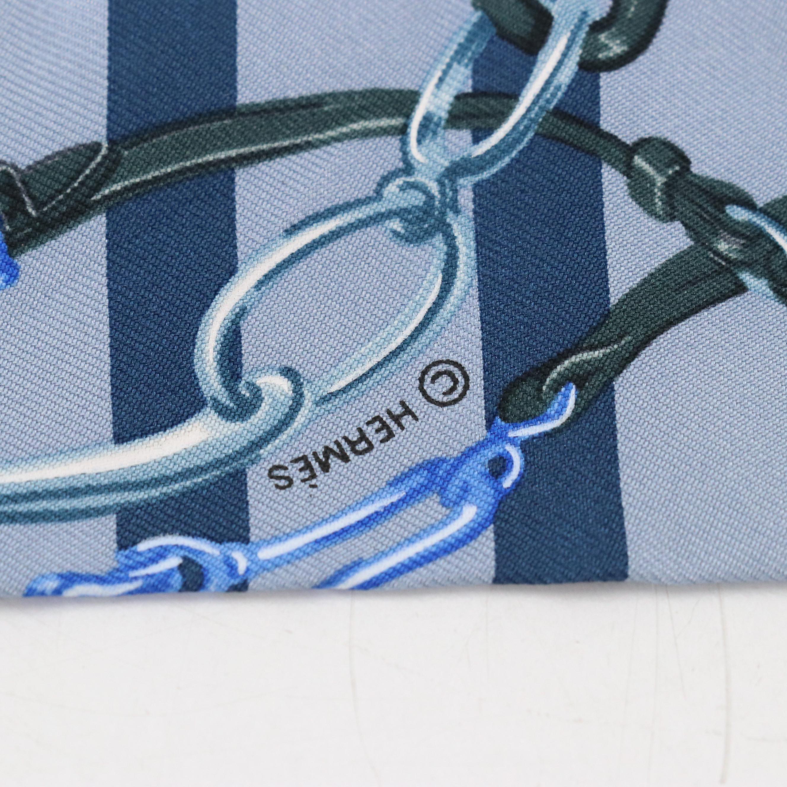 Hermès "Brides de Gala Bayadere" Silk Twilly Scarf with Box