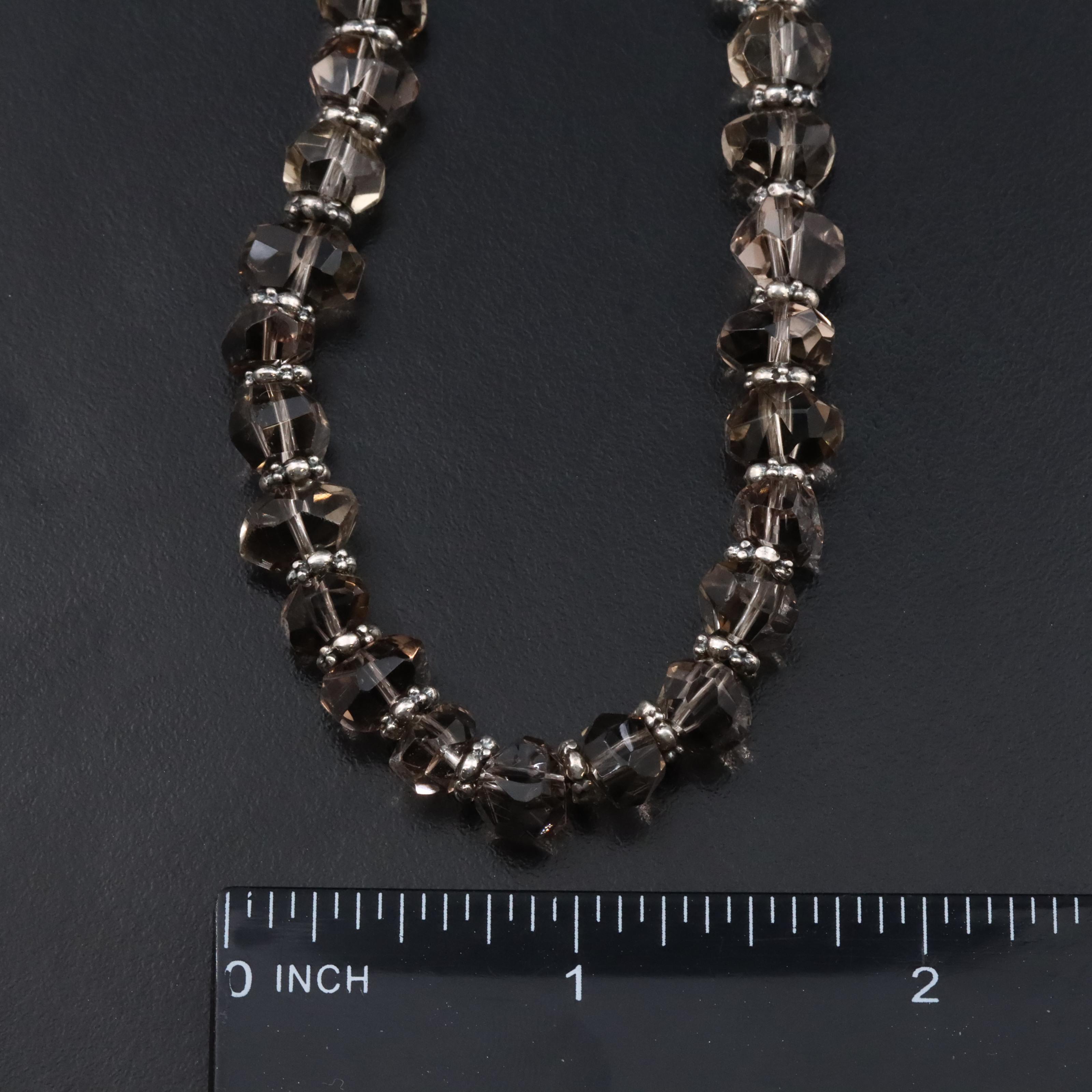 Stephen Dweck "Garden of Stephen" Sterling Smoky Quartz Necklace