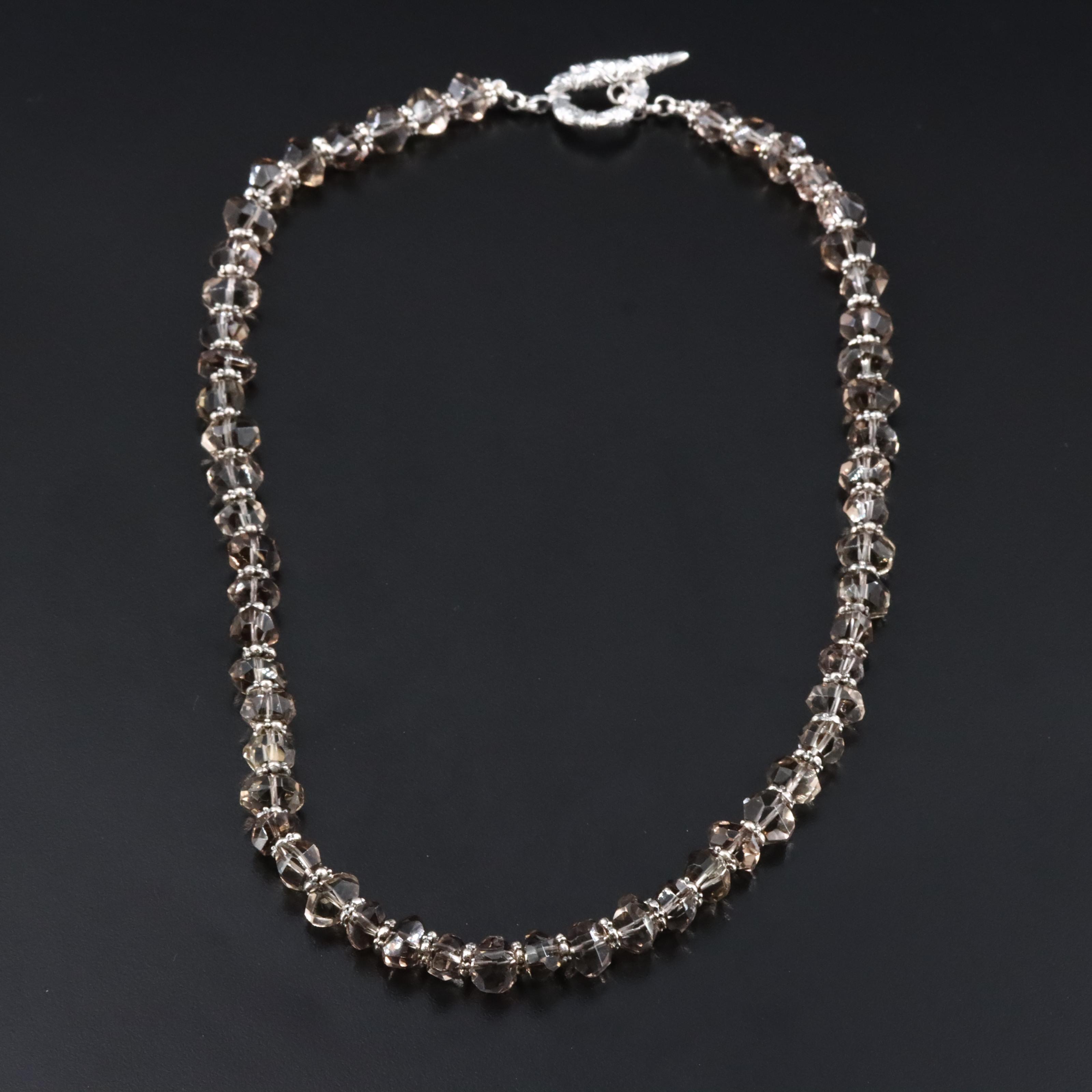 Stephen Dweck "Garden of Stephen" Sterling Smoky Quartz Necklace