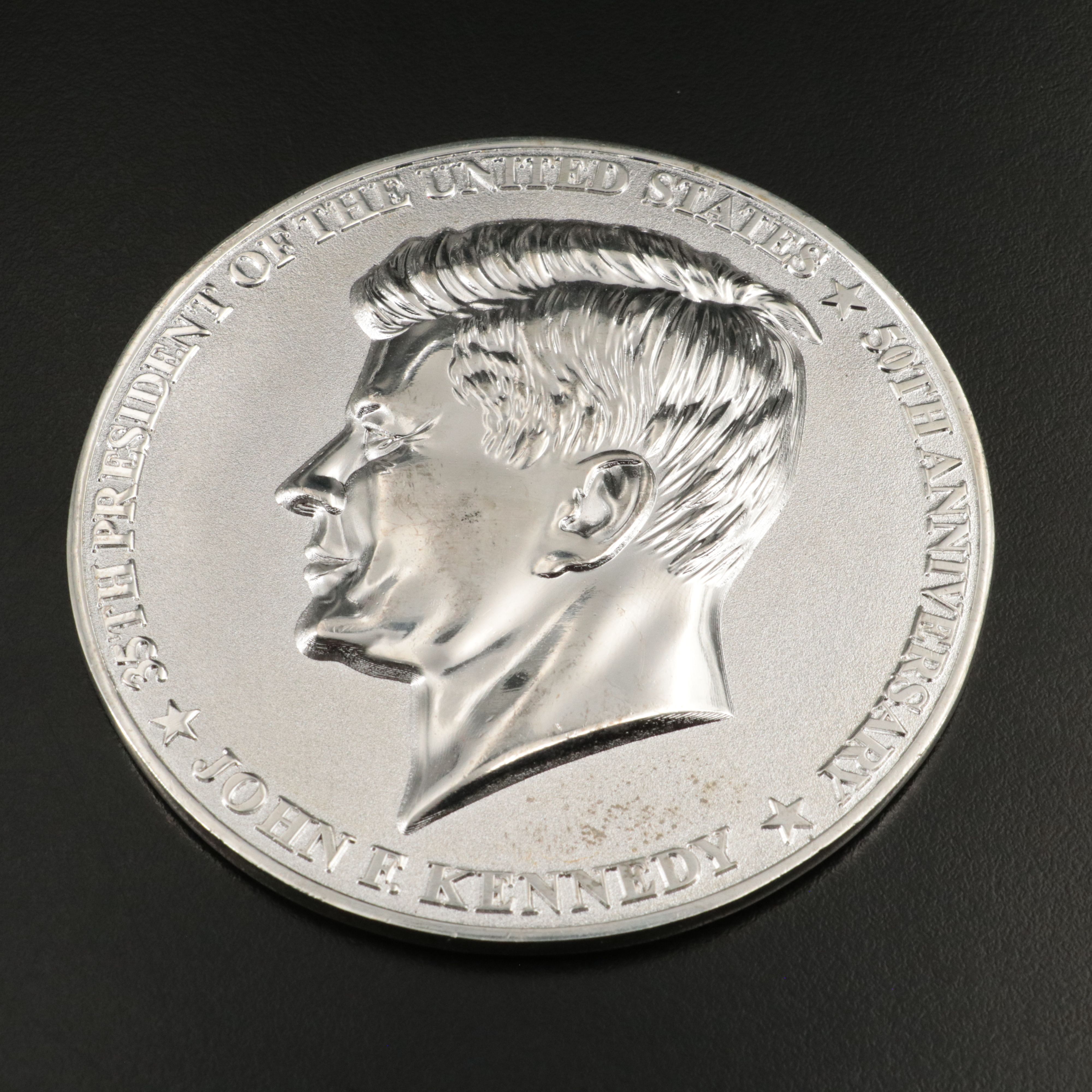 Two Large Commemorative JFK Medals