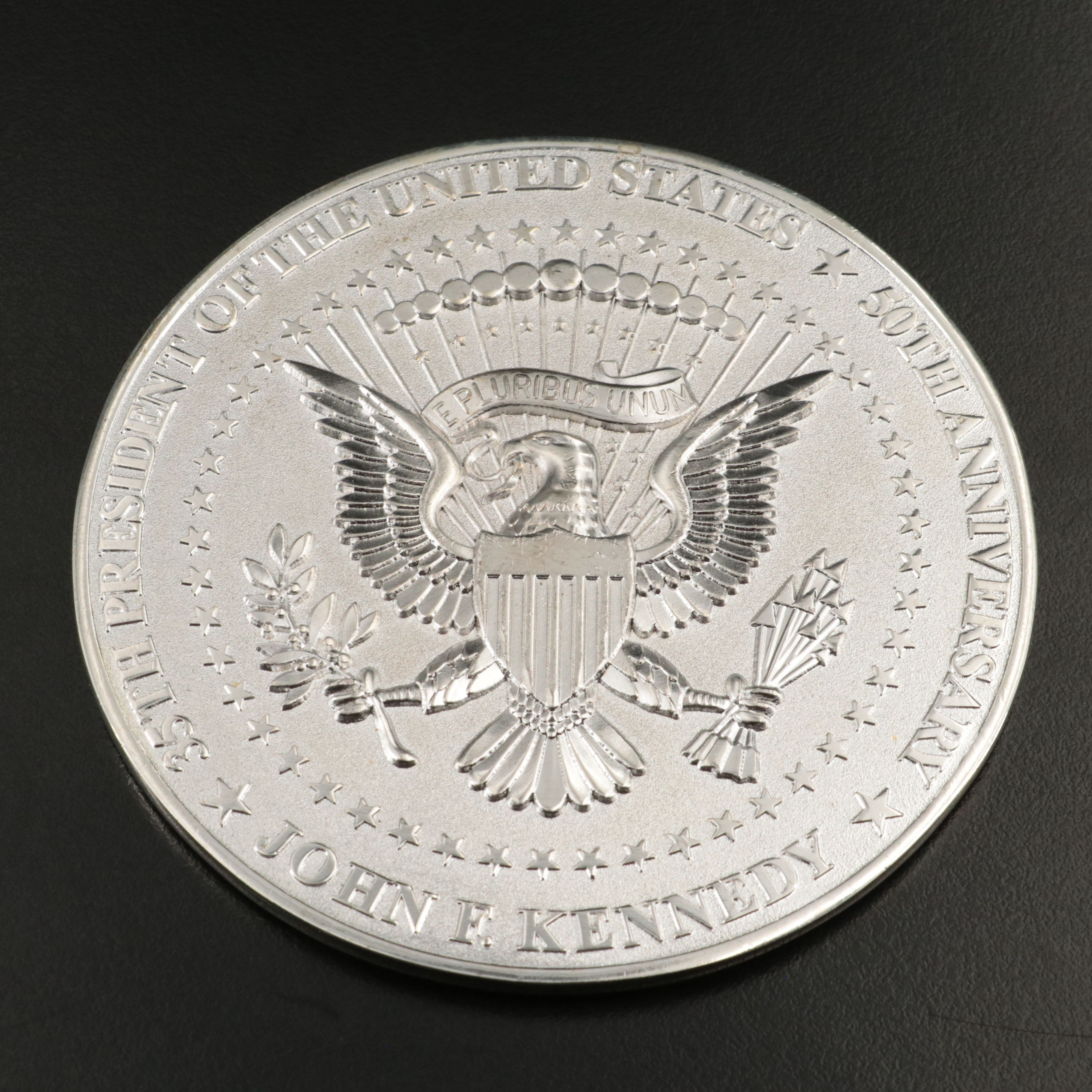 Two Large Commemorative JFK Medals