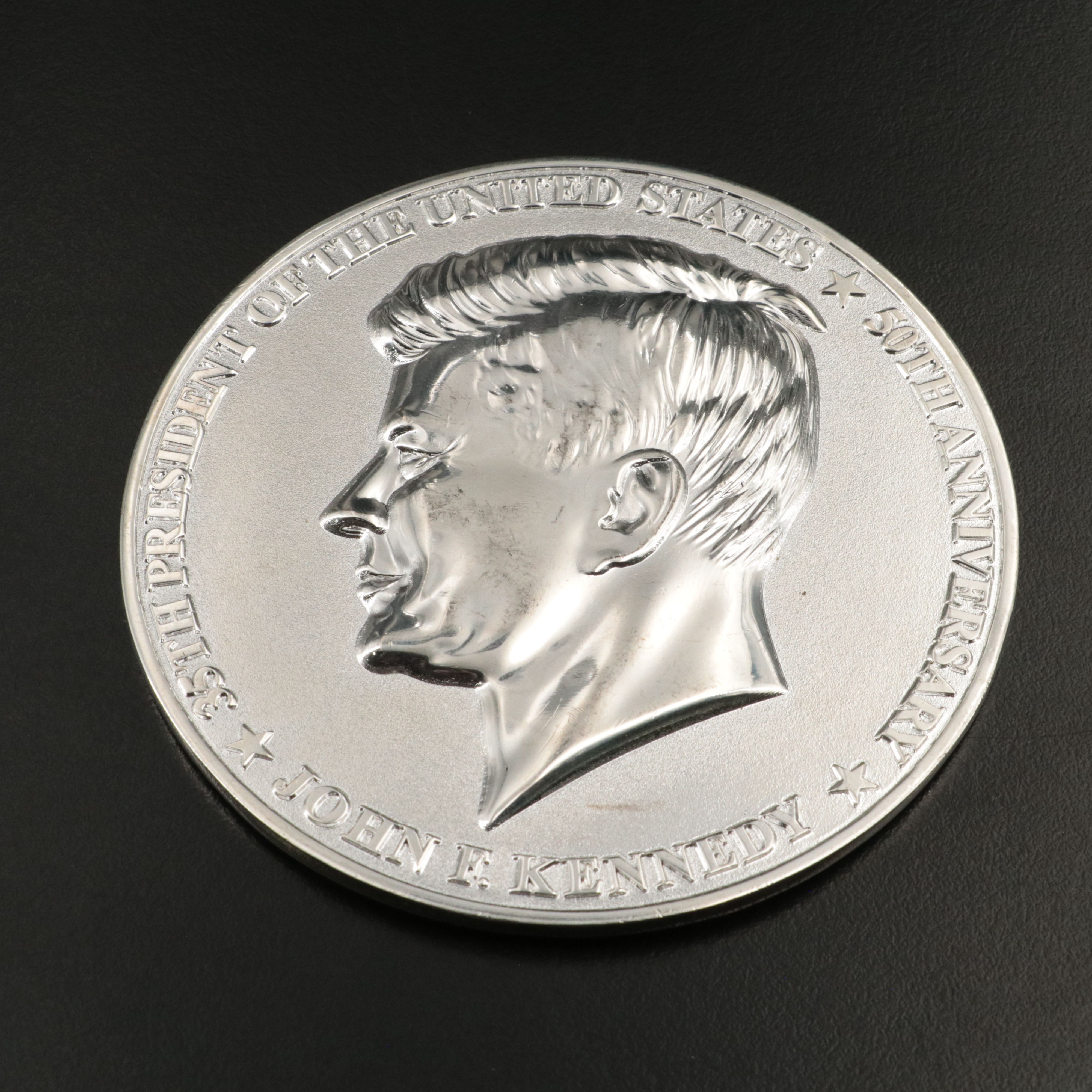 Two Large Commemorative JFK Medals