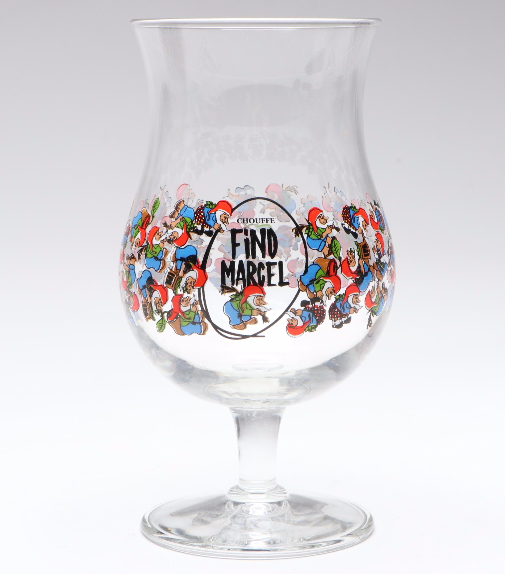Brassiere Chouffe "Find Marcel" Tulip Beer Glasses