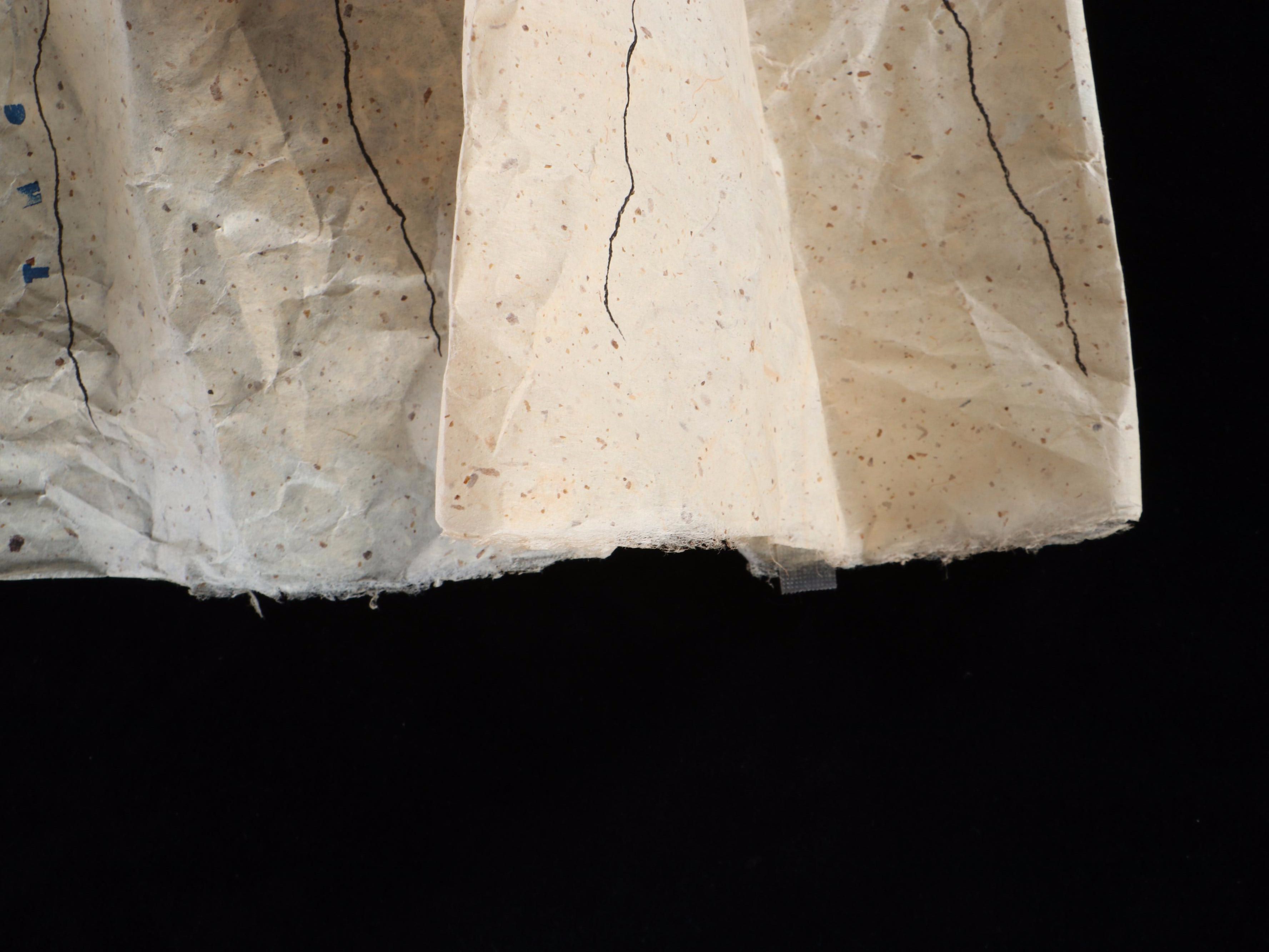 Leslie Dill Multimedia Lithographic Assemblage "Poem Dress of Circulation," 1994