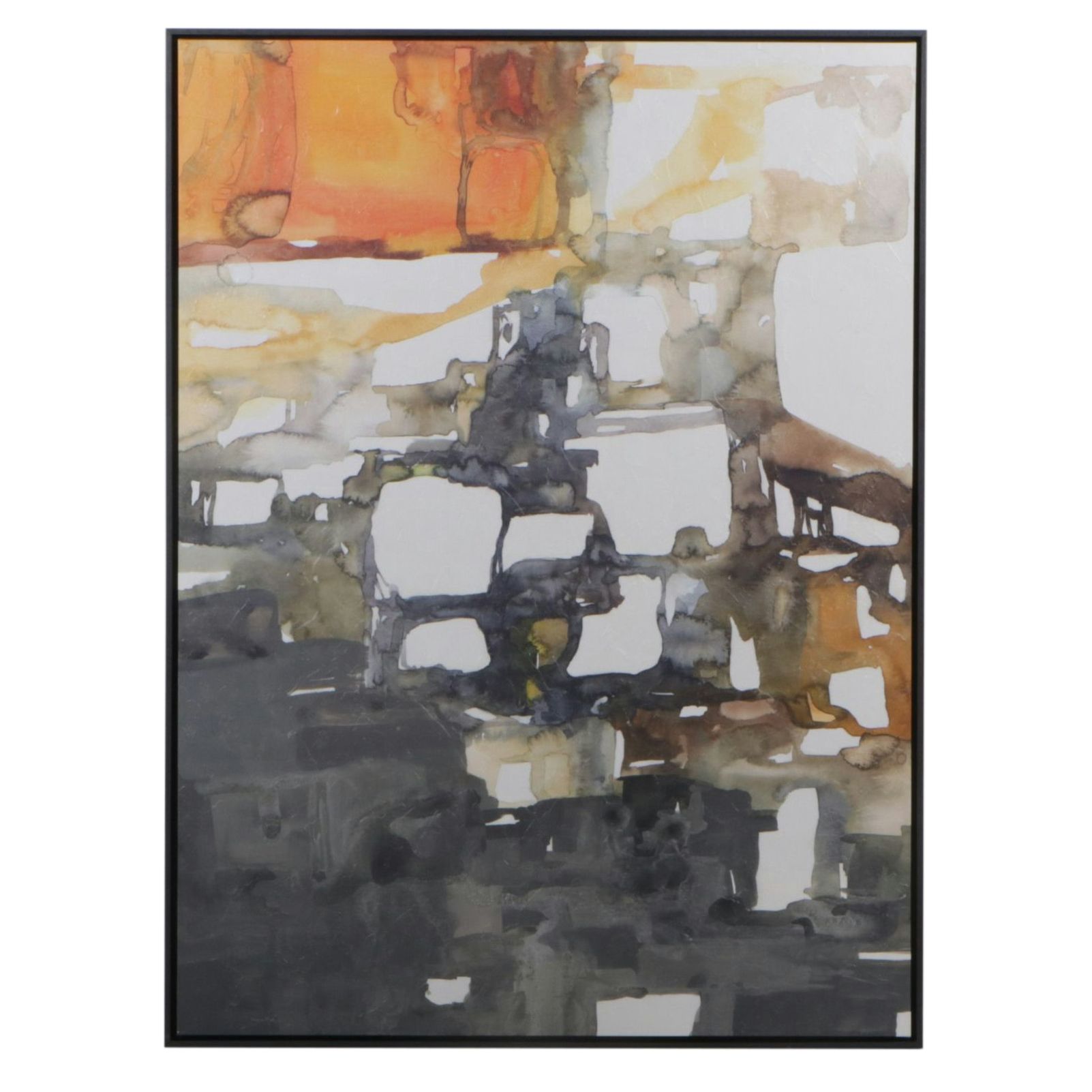Beverly Fuller Abstract Giclée on Canvas "Semblance of Order" for Crate & Barrel