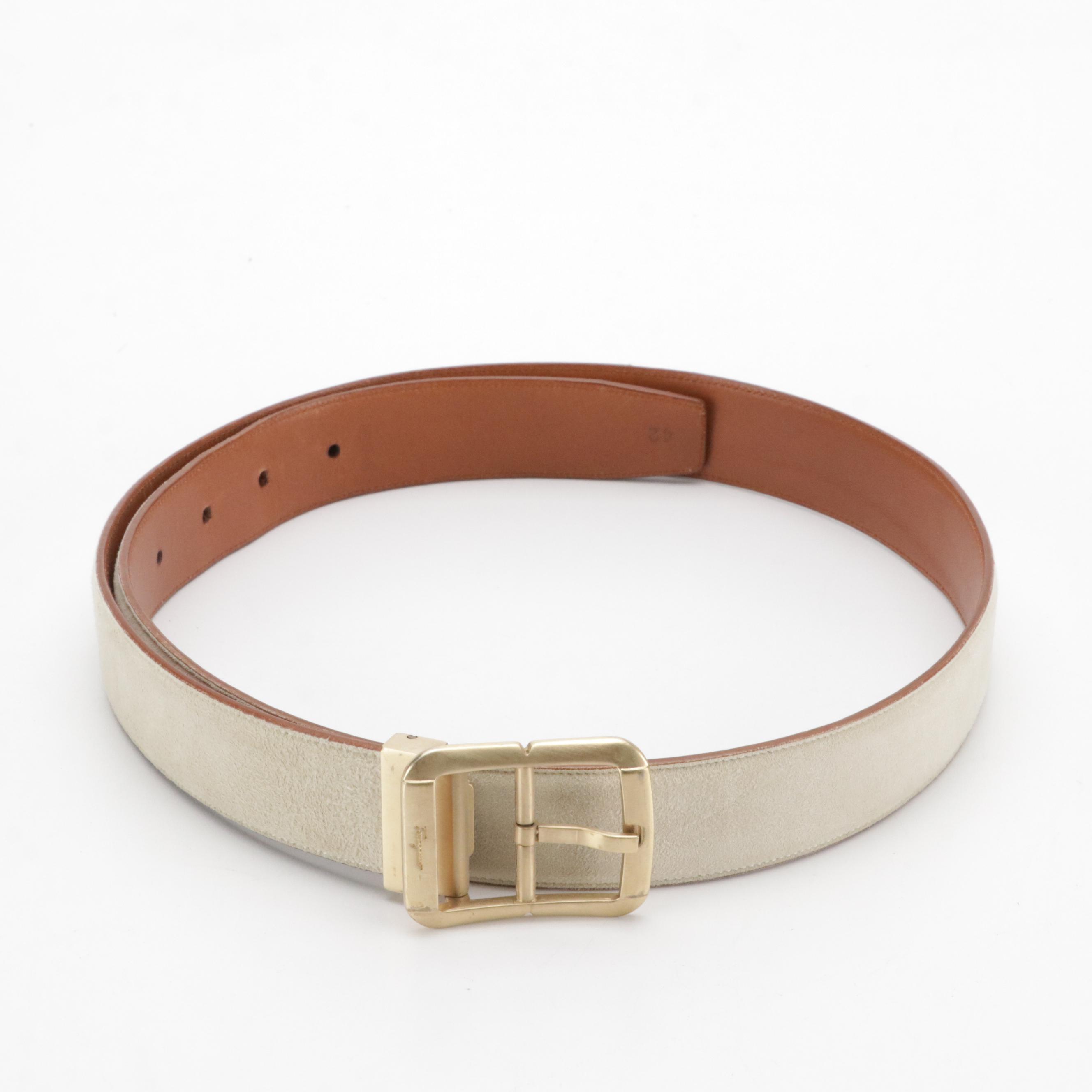 Salvatore Ferragamo Vintage Suede and Leather Belts