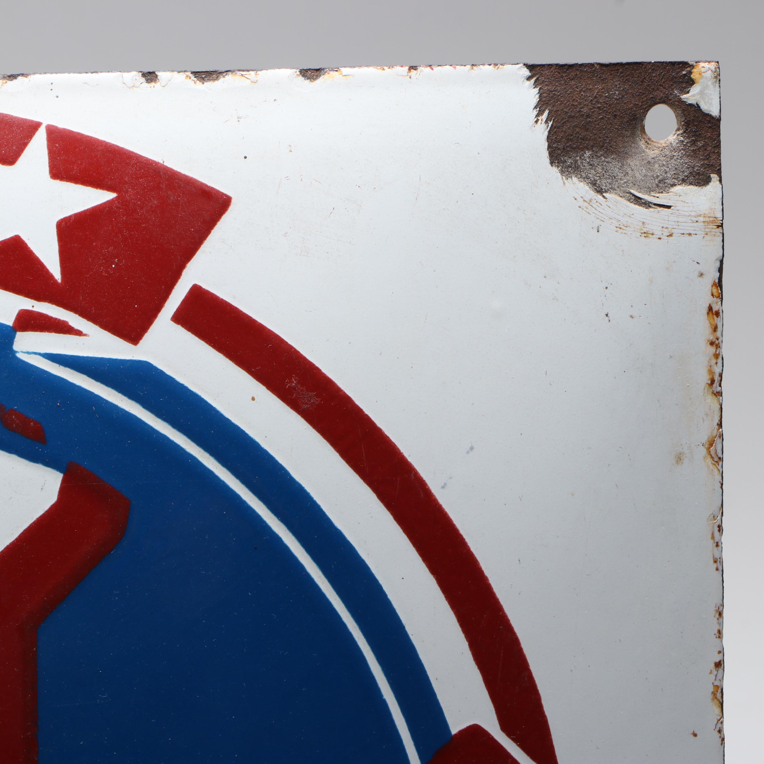 French Enamel "Restaurant de Tourisme" Sign