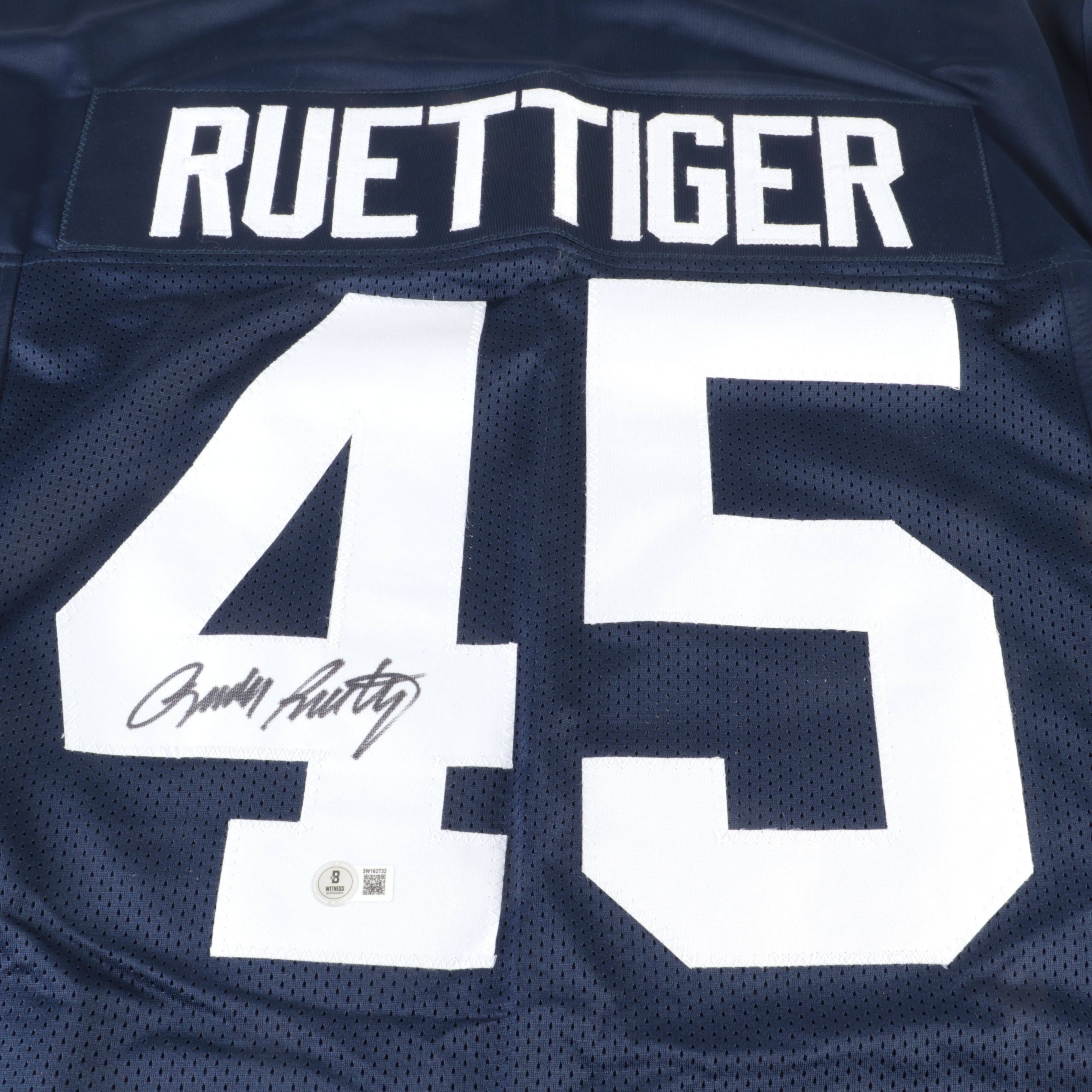 Rudy Ruettiger Signed Notre Dame Fighting Irish Football Jersey, Beckett