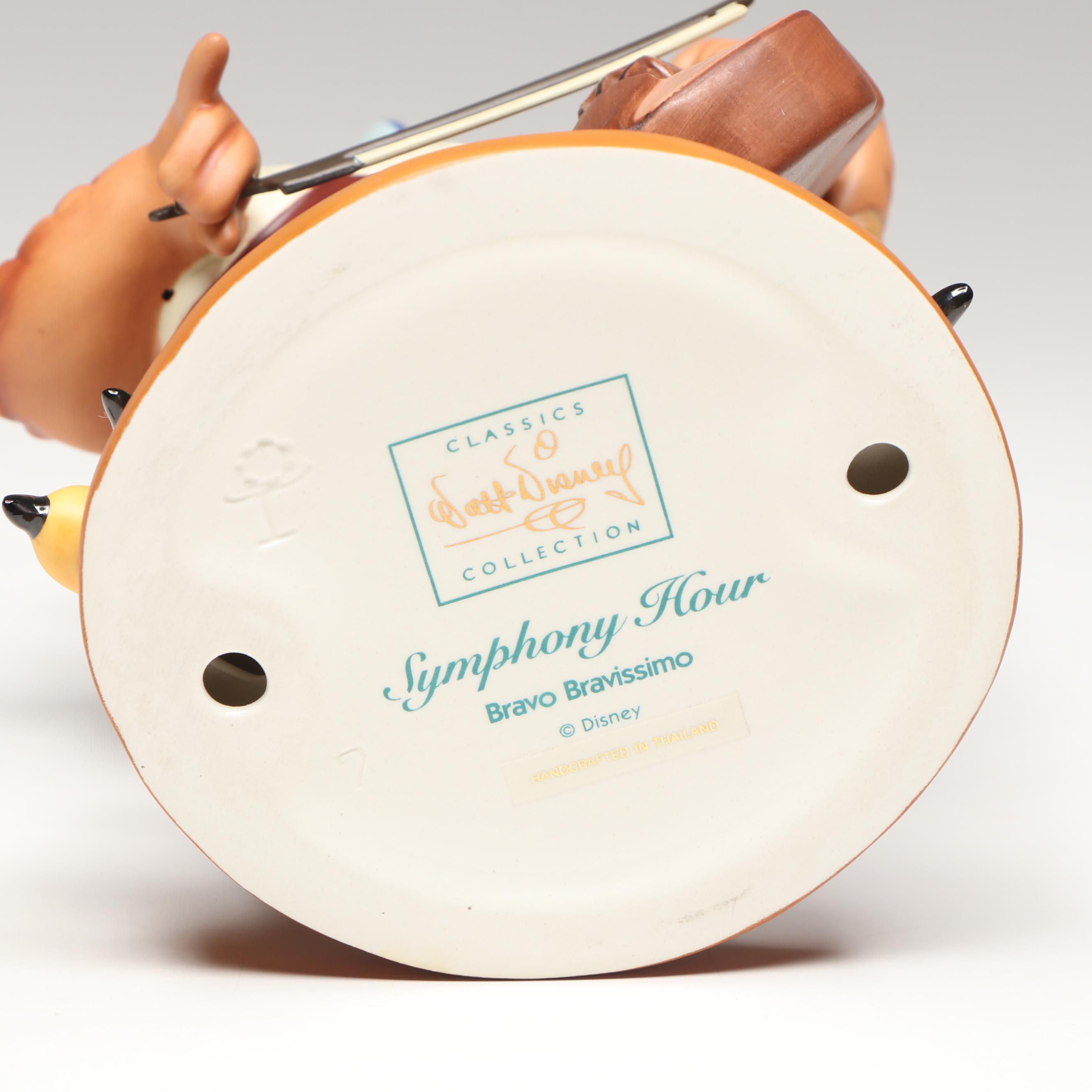 Disney Symphony Hour "Bravo Bravissimo" Porcelain Figurine, 1995-1997