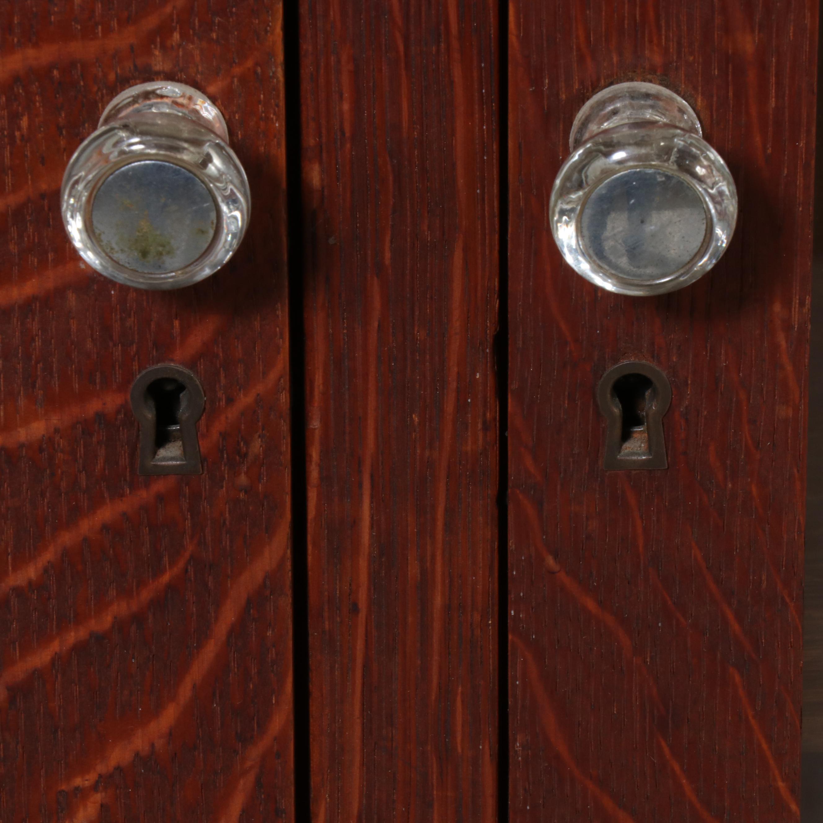 Arts & Crafts Oak China Cabinet