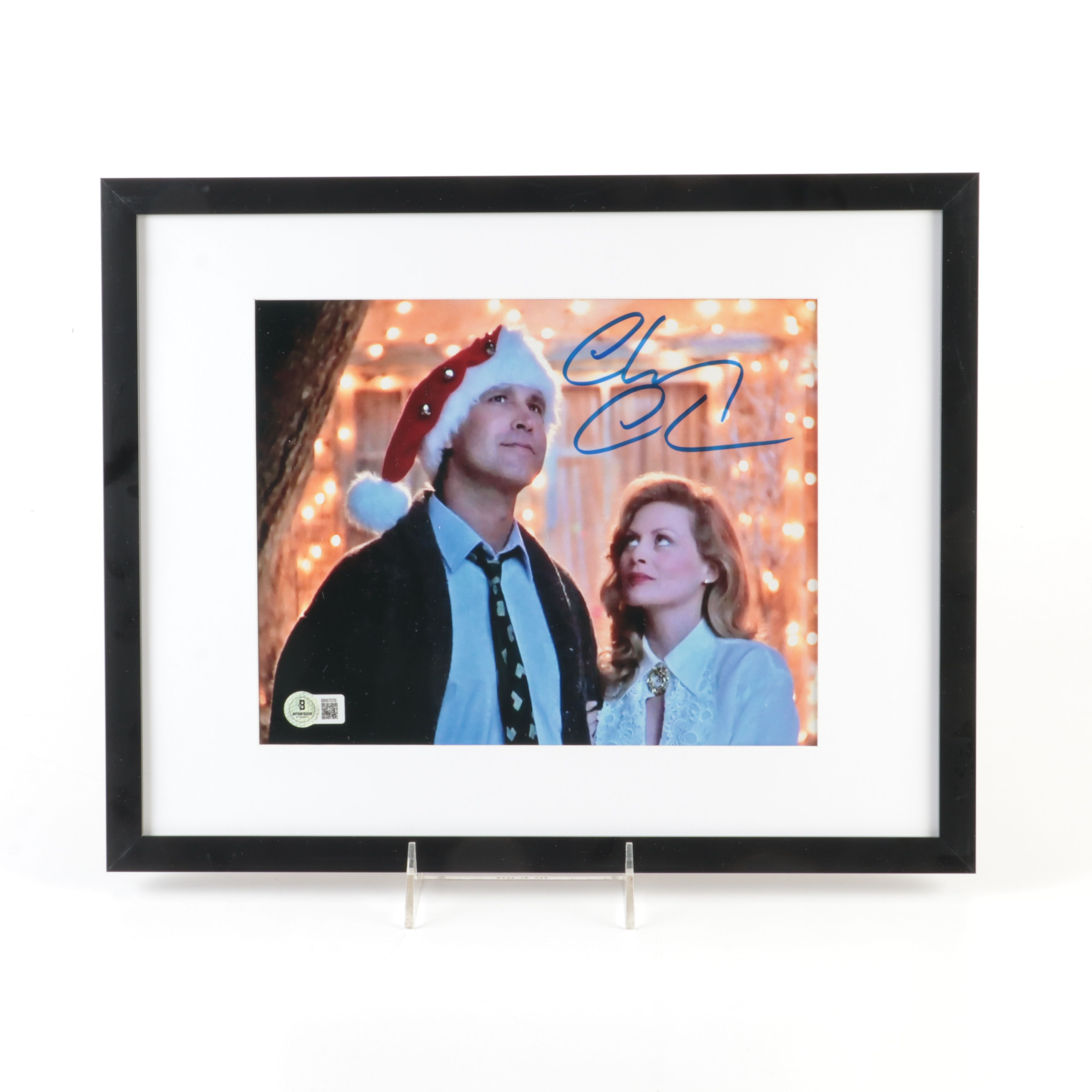 Chevy Chase Signed “Christmas Vacation” Movie Print in Matted Frame, Beckett