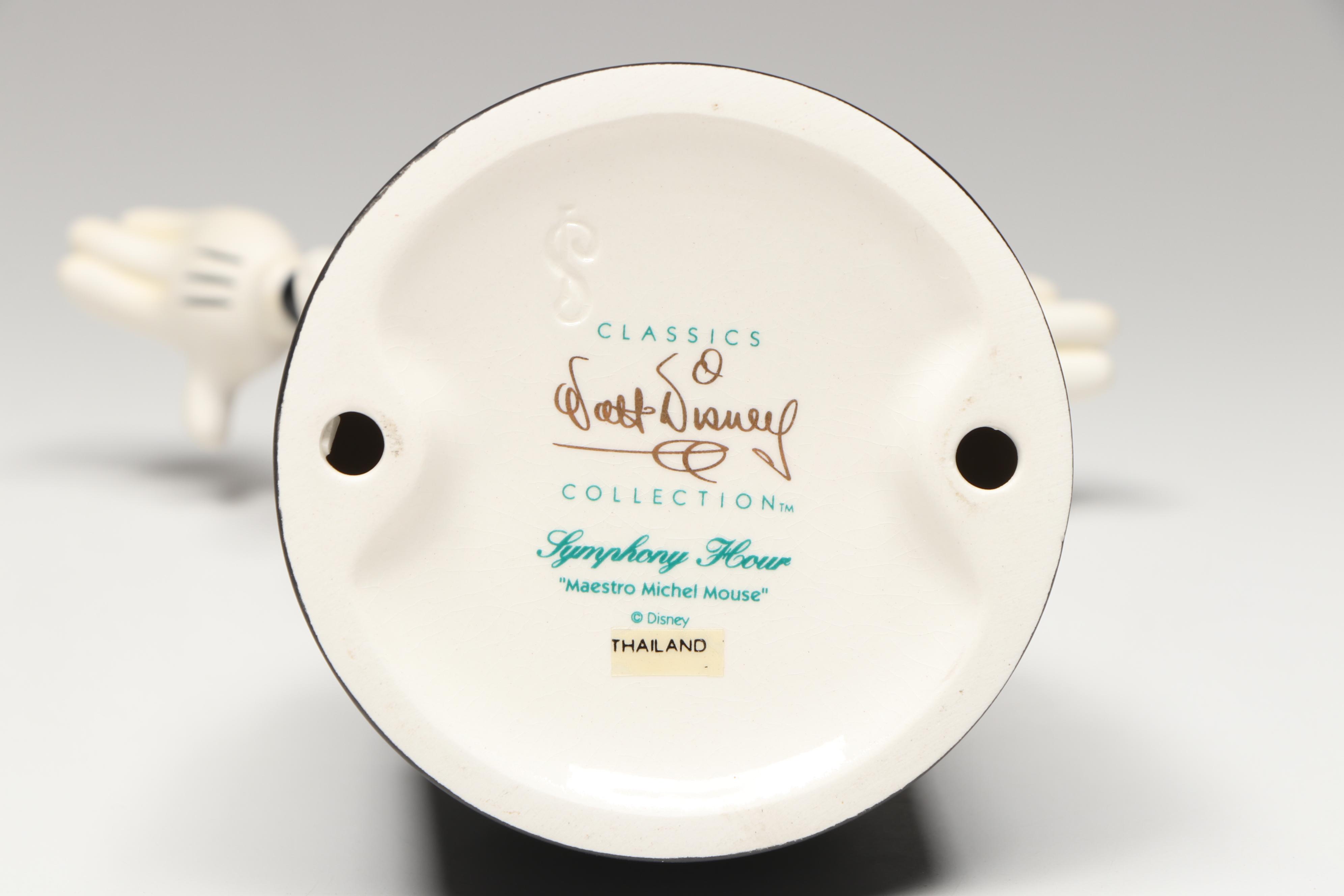 Disney Symphony Hour "Maestro Michel Mouse" Porcelain Figurine, 1993-1997