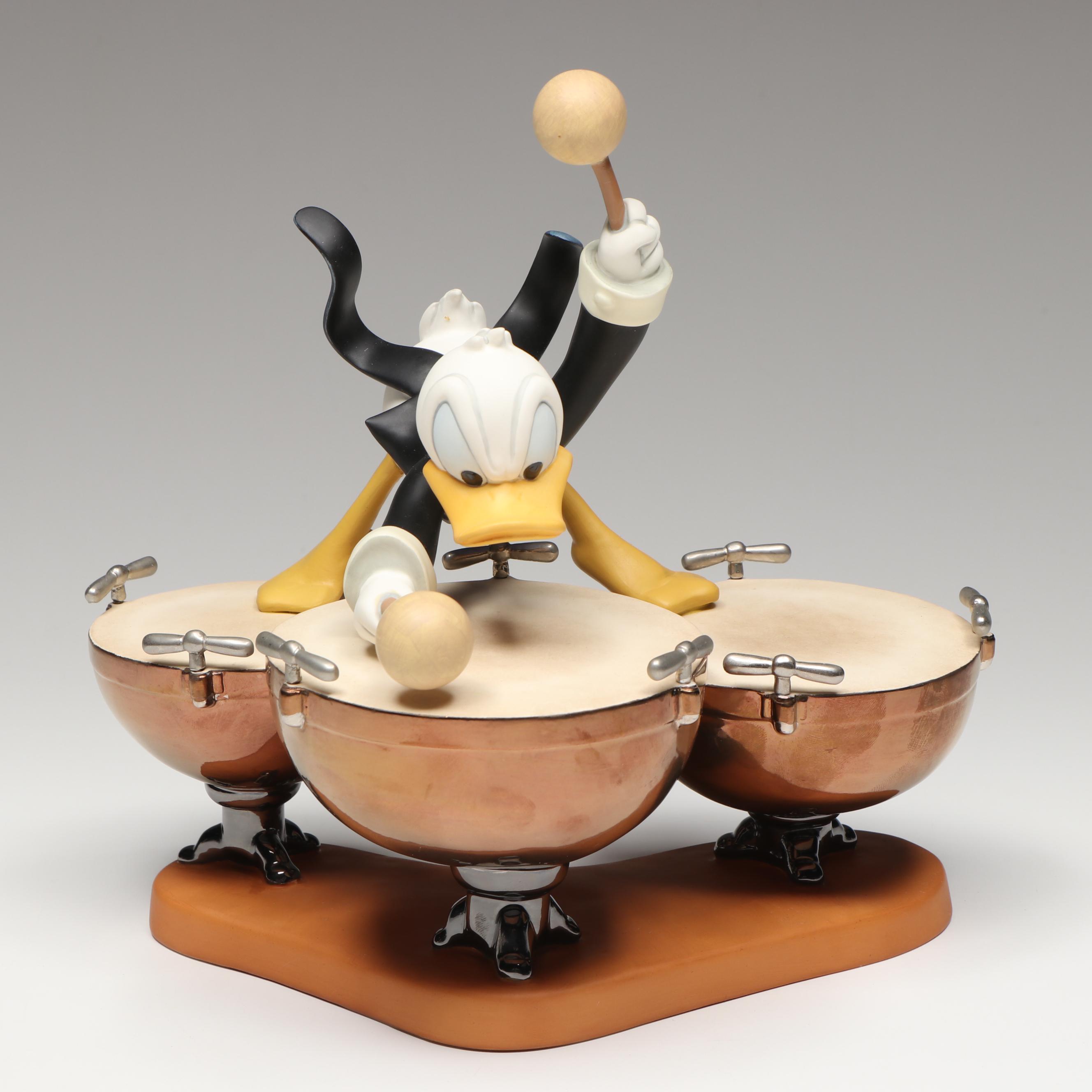 Disney Symphony Hour "Donald's Drum Beat" Porcelain Figurine, 1996-1997