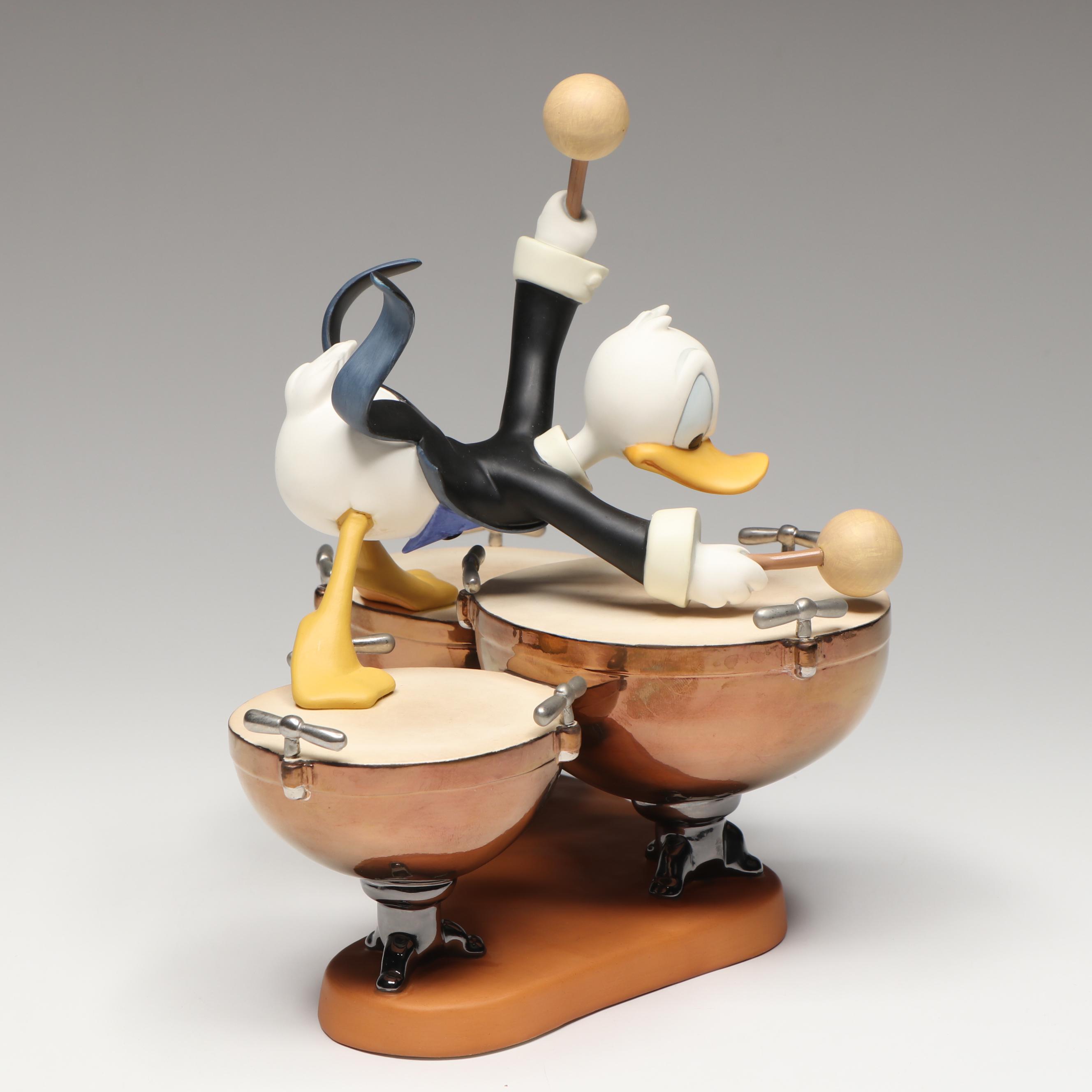 Disney Symphony Hour "Donald's Drum Beat" Porcelain Figurine, 1996-1997