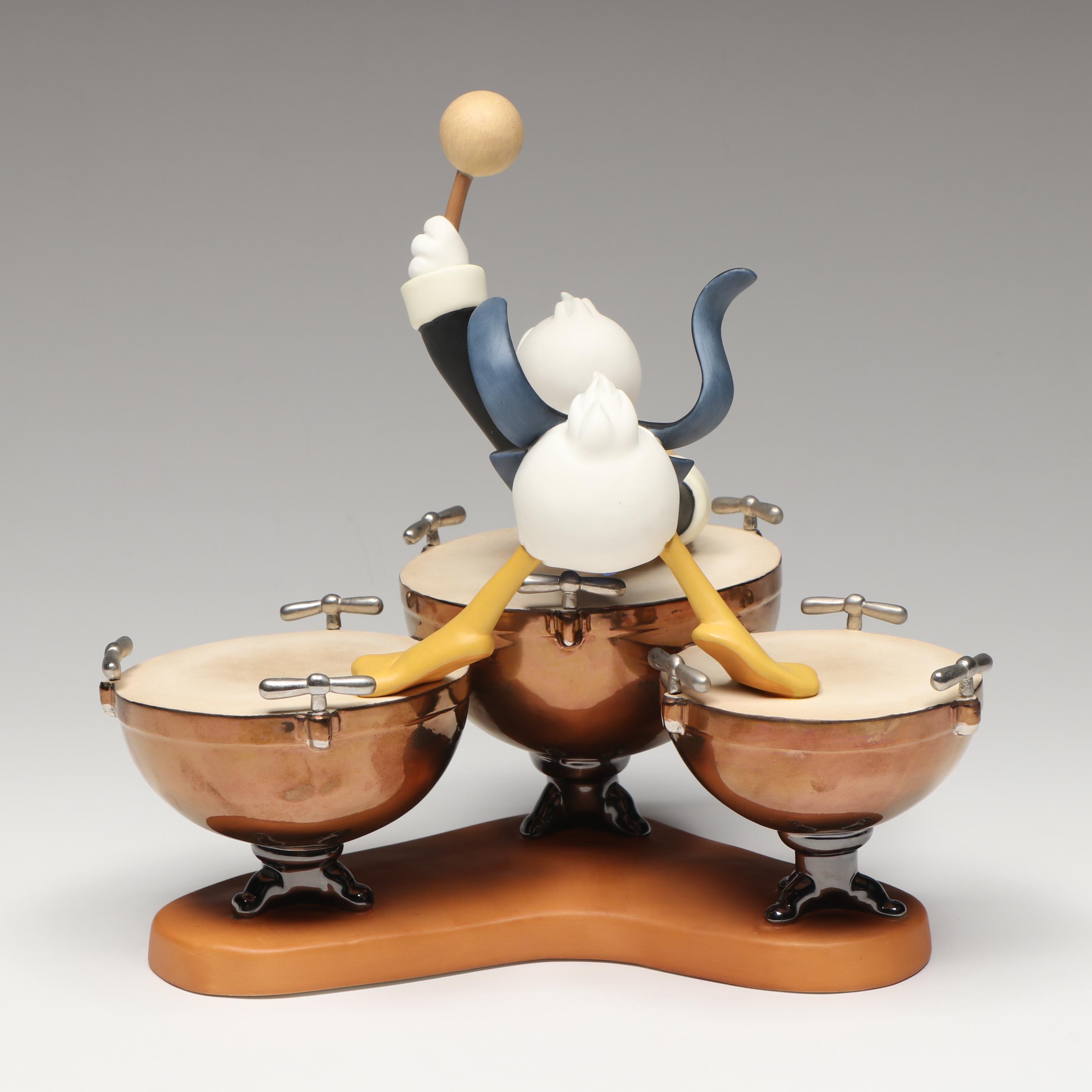 Disney Symphony Hour "Donald's Drum Beat" Porcelain Figurine, 1996-1997