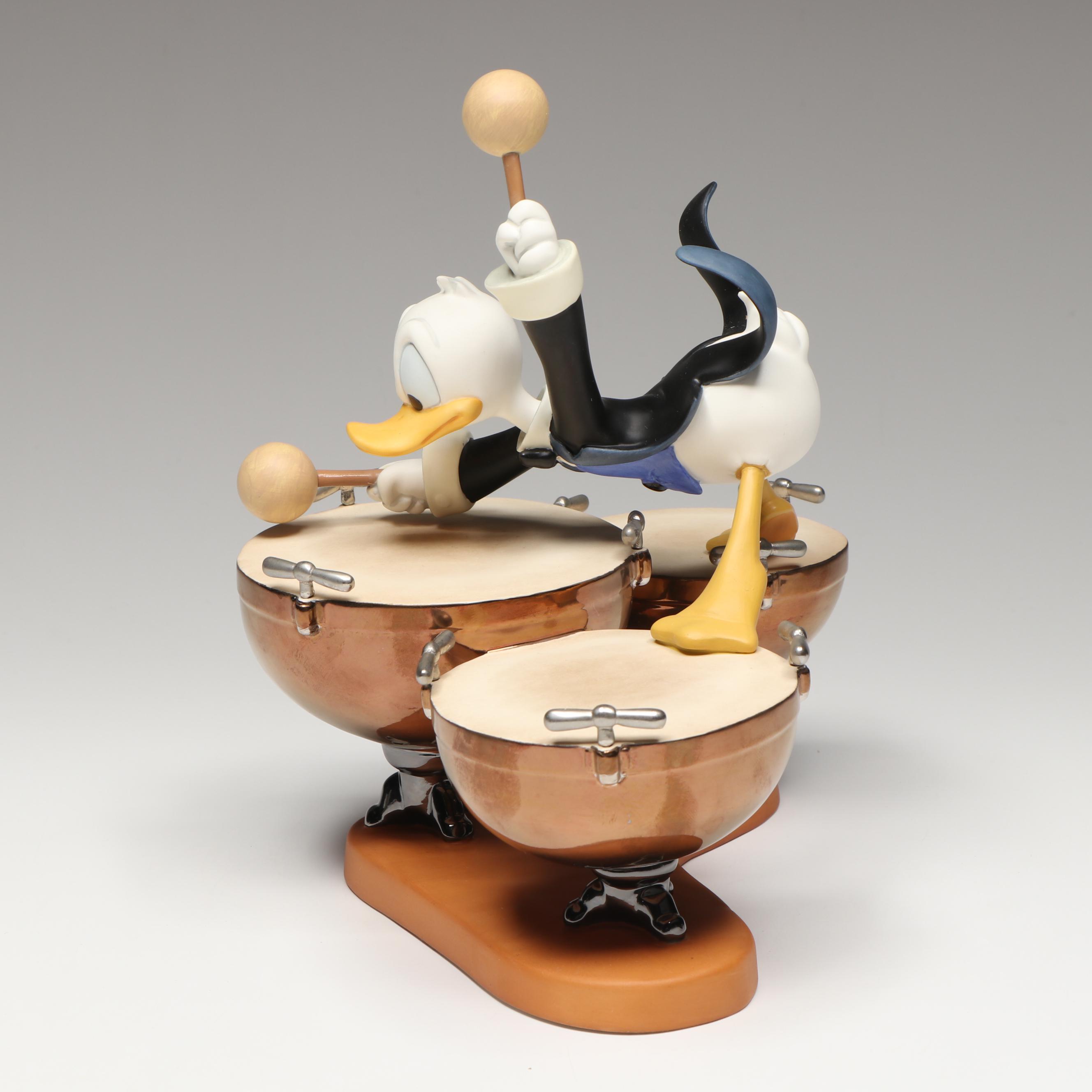 Disney Symphony Hour "Donald's Drum Beat" Porcelain Figurine, 1996-1997